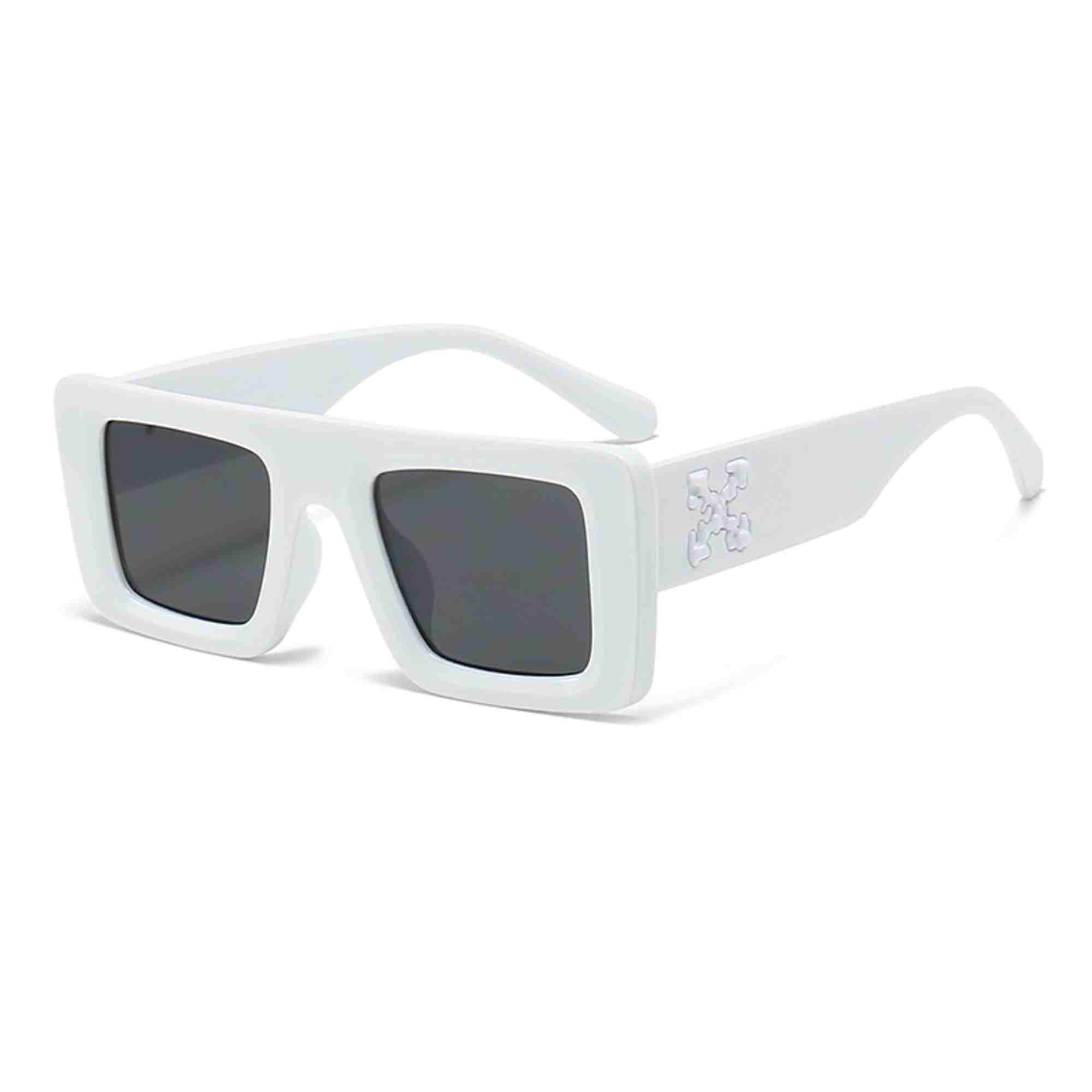 AUGEN Casual Rectangular Plastic Unisex Sunglasses UV 400 Protected Medium Size (185-C12)