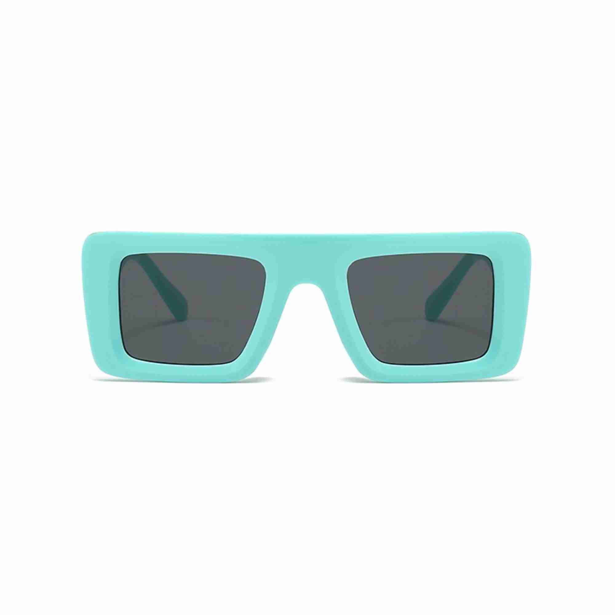 AUGEN Casual Rectangular Plastic Unisex Sunglasses UV 400 Protected Medium Size (185-C2)