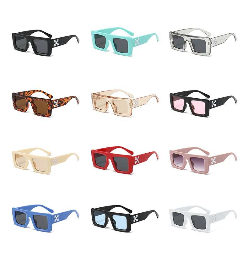 AUGEN Casual Rectangular Plastic Unisex Sunglasses UV 400 Protected Medium Size (185-C3)