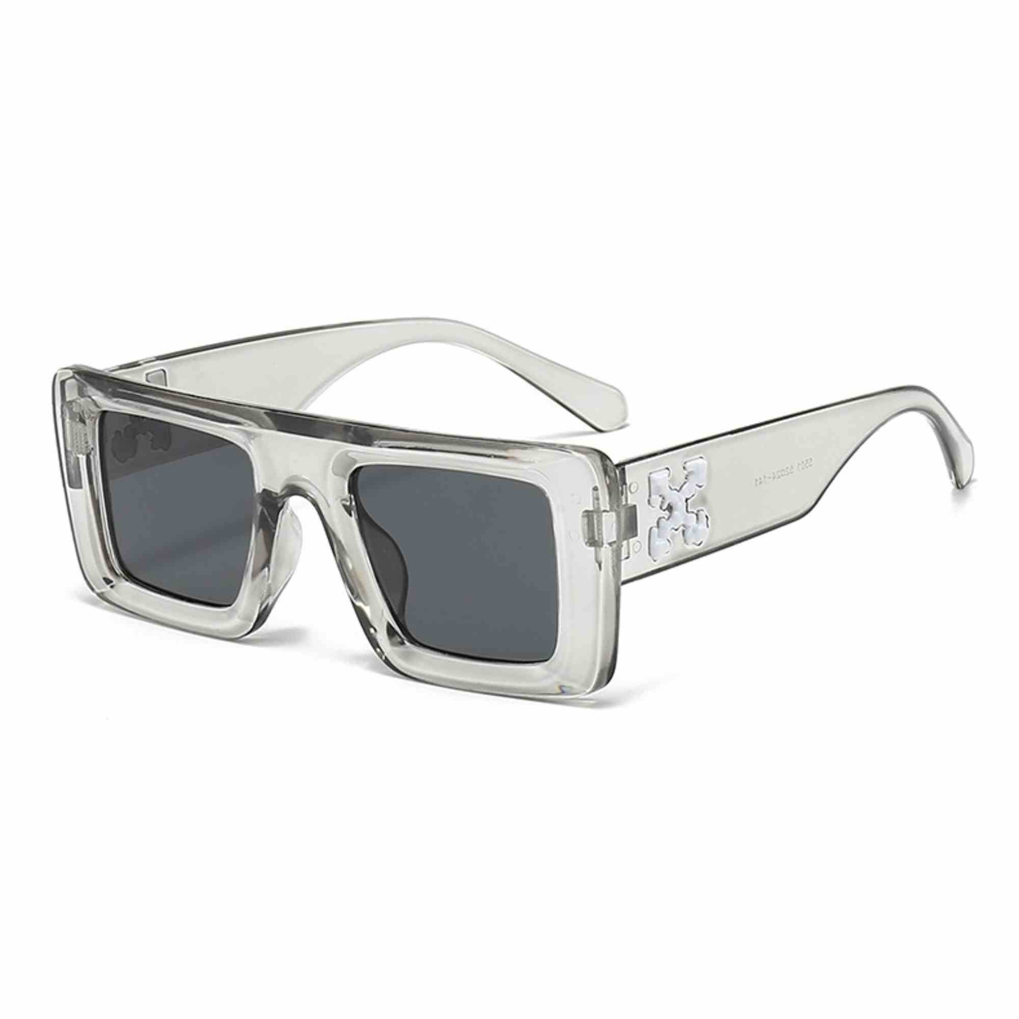 AUGEN Casual Rectangular Plastic Unisex Sunglasses UV 400 Protected Medium Size (185-C3)