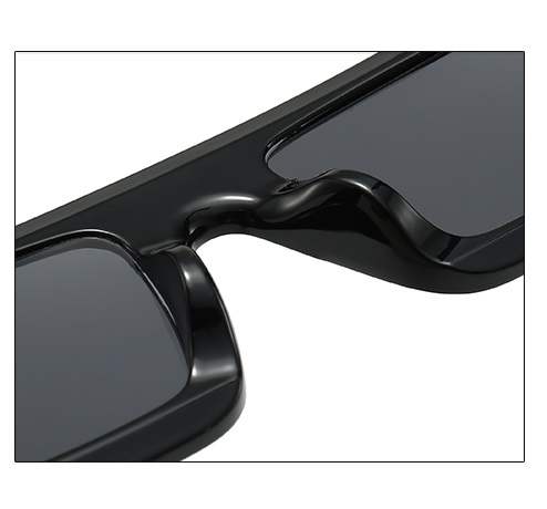 AUGEN Casual Rectangular Plastic Unisex Sunglasses UV 400 Protected Medium Size (185-C3)