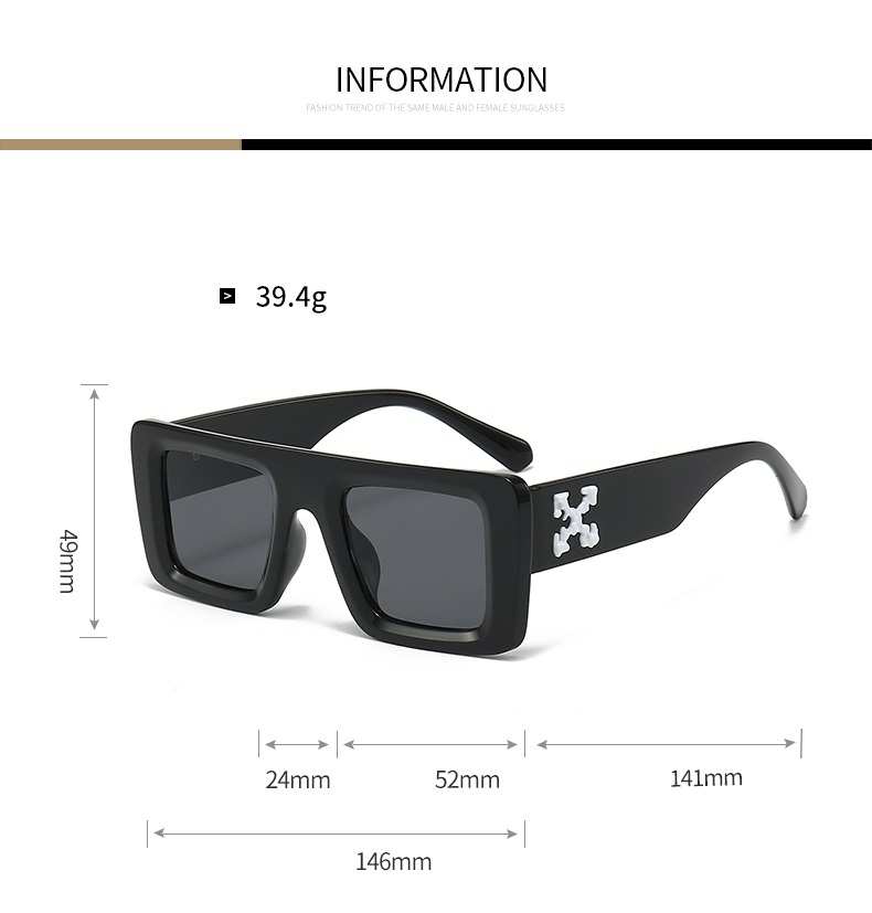 AUGEN Casual Rectangular Plastic Unisex Sunglasses UV 400 Protected Medium Size (185-C3)