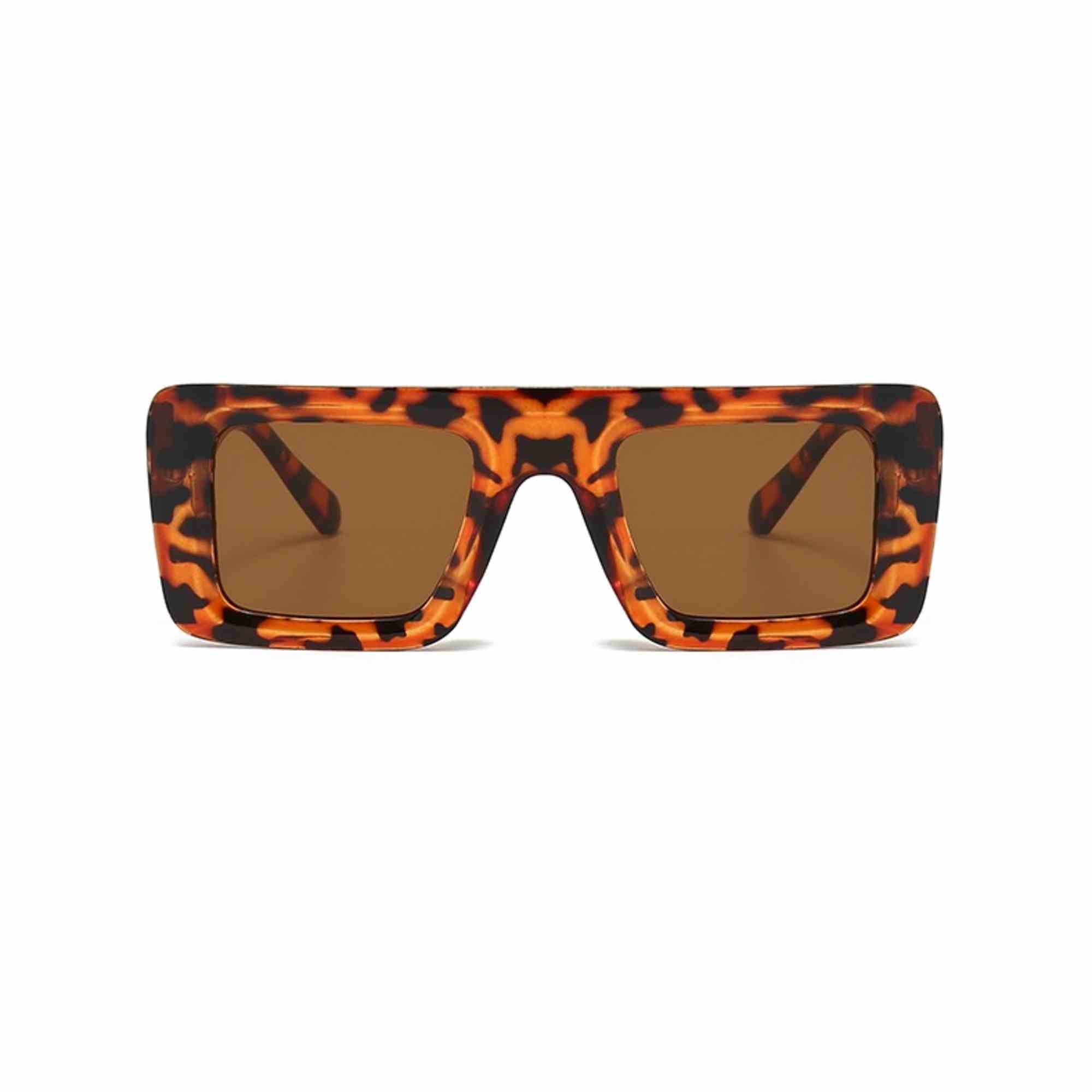 AUGEN Casual Rectangular Plastic Unisex Sunglasses UV 400 Protected Medium Size (185-C4)