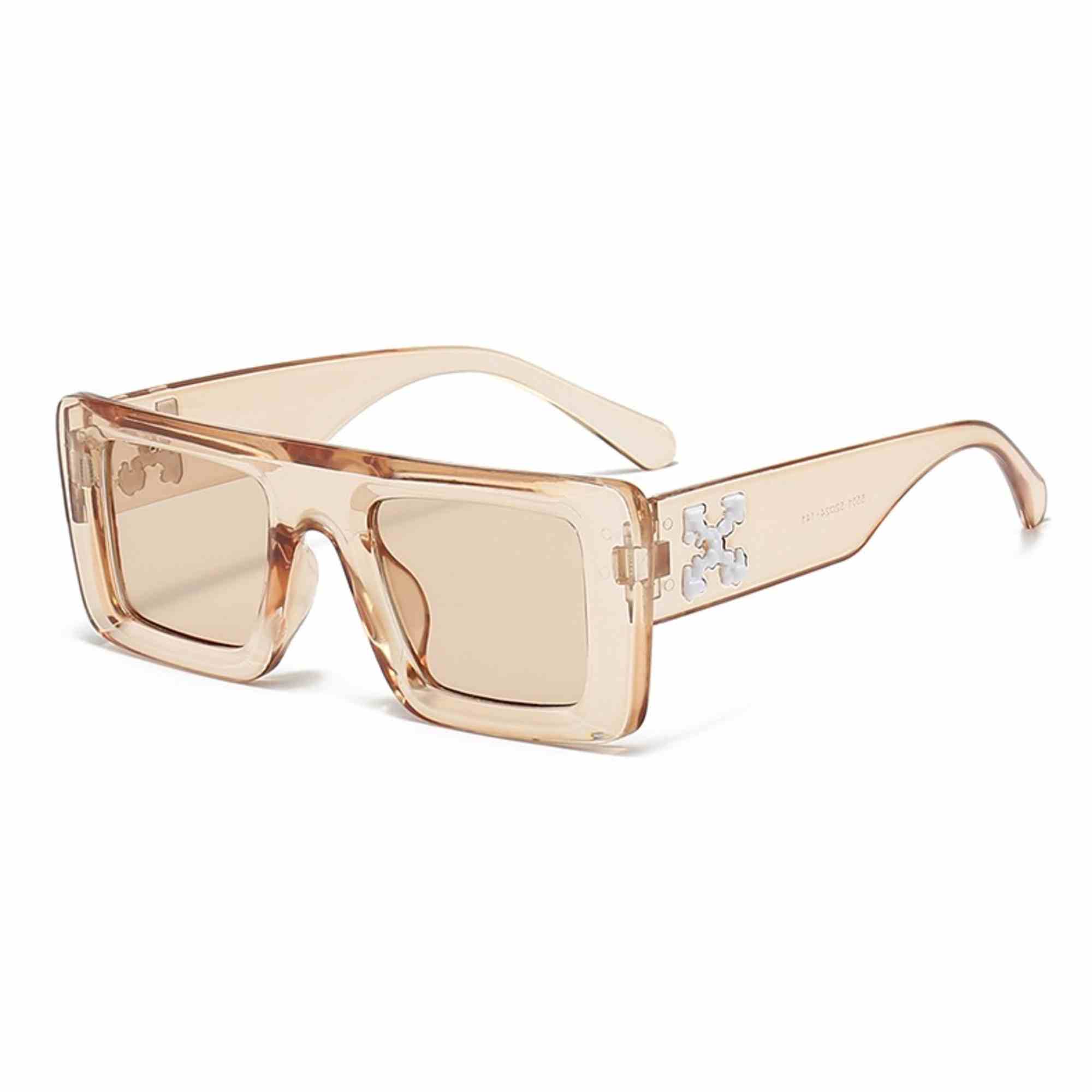 AUGEN Casual Rectangular Plastic Unisex Sunglasses UV 400 Protected Medium Size (185-C5)