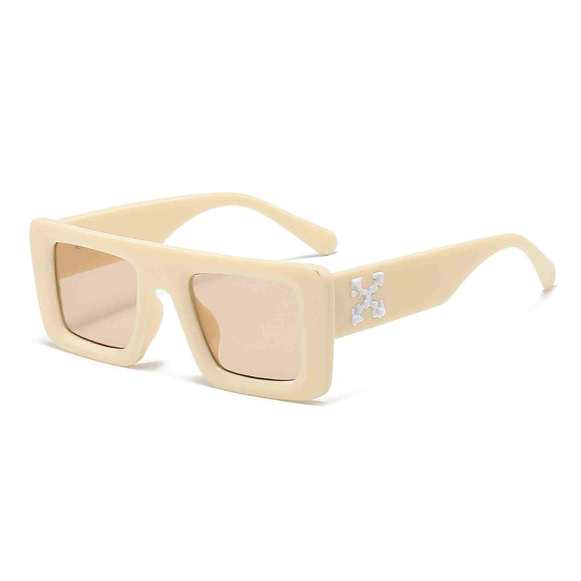 AUGEN Casual Rectangular Plastic Unisex Sunglasses UV 400 Protected Medium Size (185-C7)