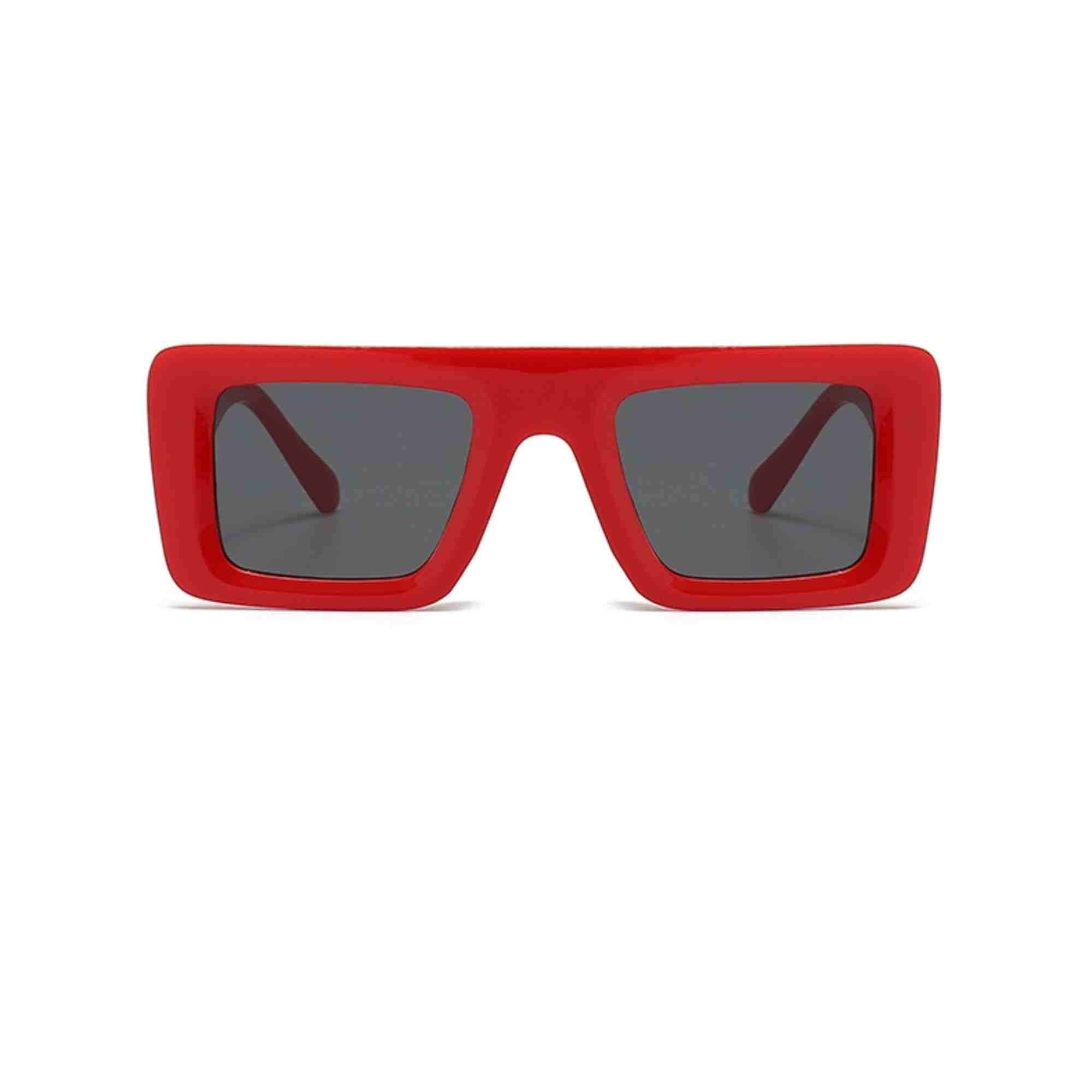 AUGEN Casual Rectangular Plastic Unisex Sunglasses UV 400 Protected Medium Size (185-C8)