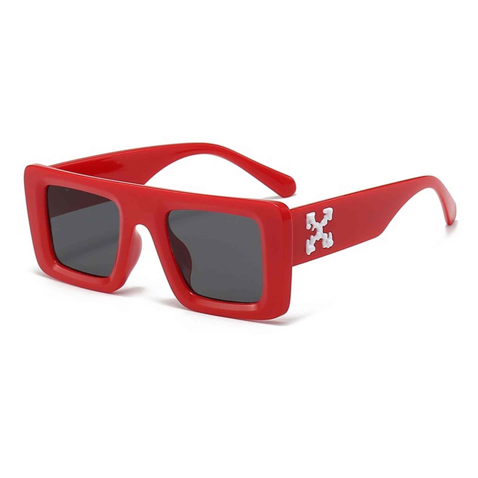 AUGEN Casual Rectangular Plastic Unisex Sunglasses UV 400 Protected Medium Size (185-C8)