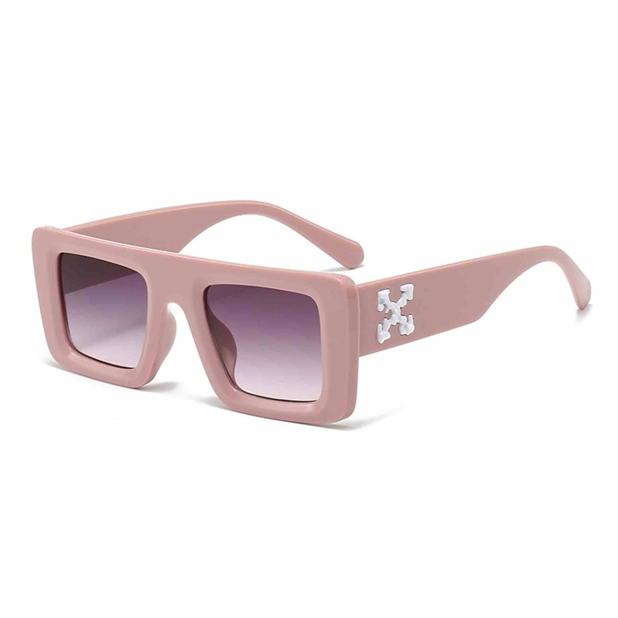 AUGEN Casual Rectangular Plastic Unisex Sunglasses UV 400 Protected Medium Size (185-C9)