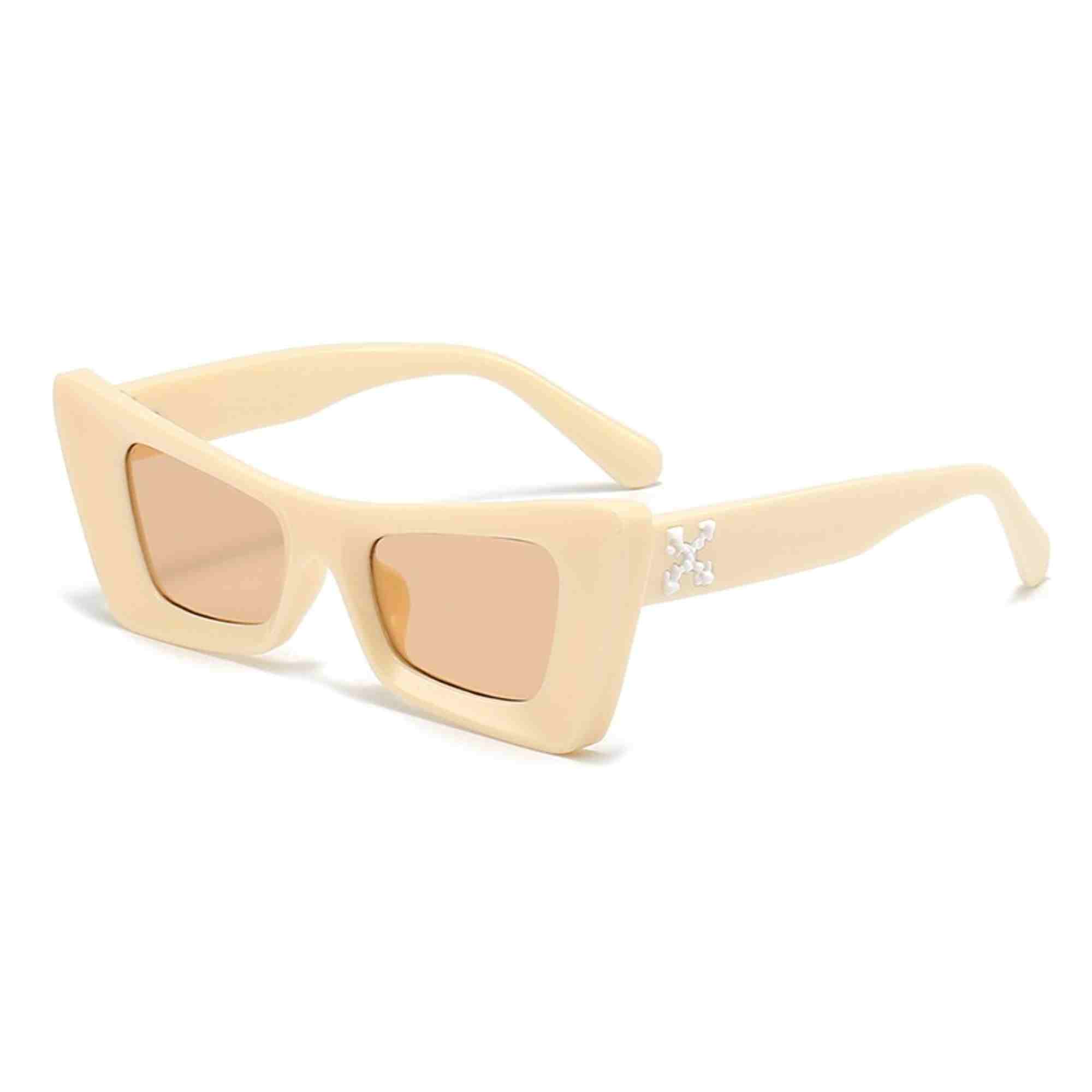 AUGEN Modern Butterfly Plastic Unisex Sunglasses UV 400 Protected Medium Size (186-C2)