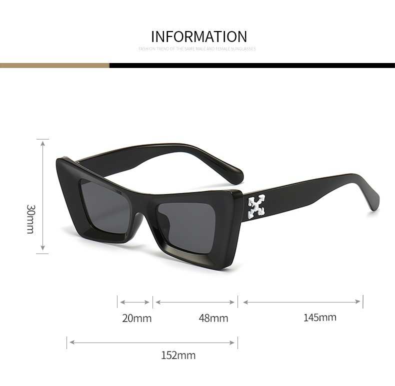 AUGEN Modern Butterfly Plastic Unisex Sunglasses UV 400 Protected Medium Size (186-C7)