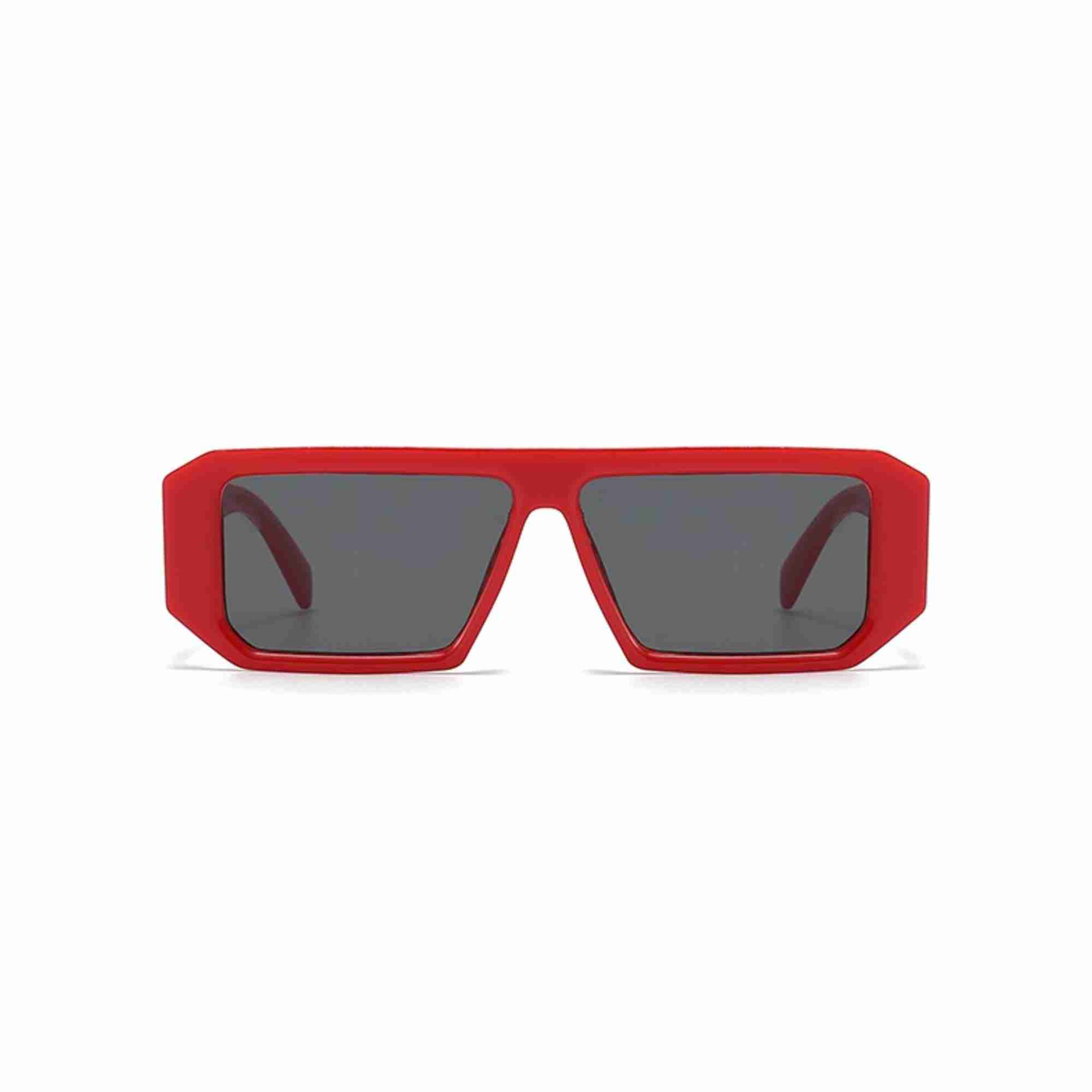 AUGEN Modern Rectangular Plastic Unisex Sunglasses UV 400 Protected Large Size (187-C1)