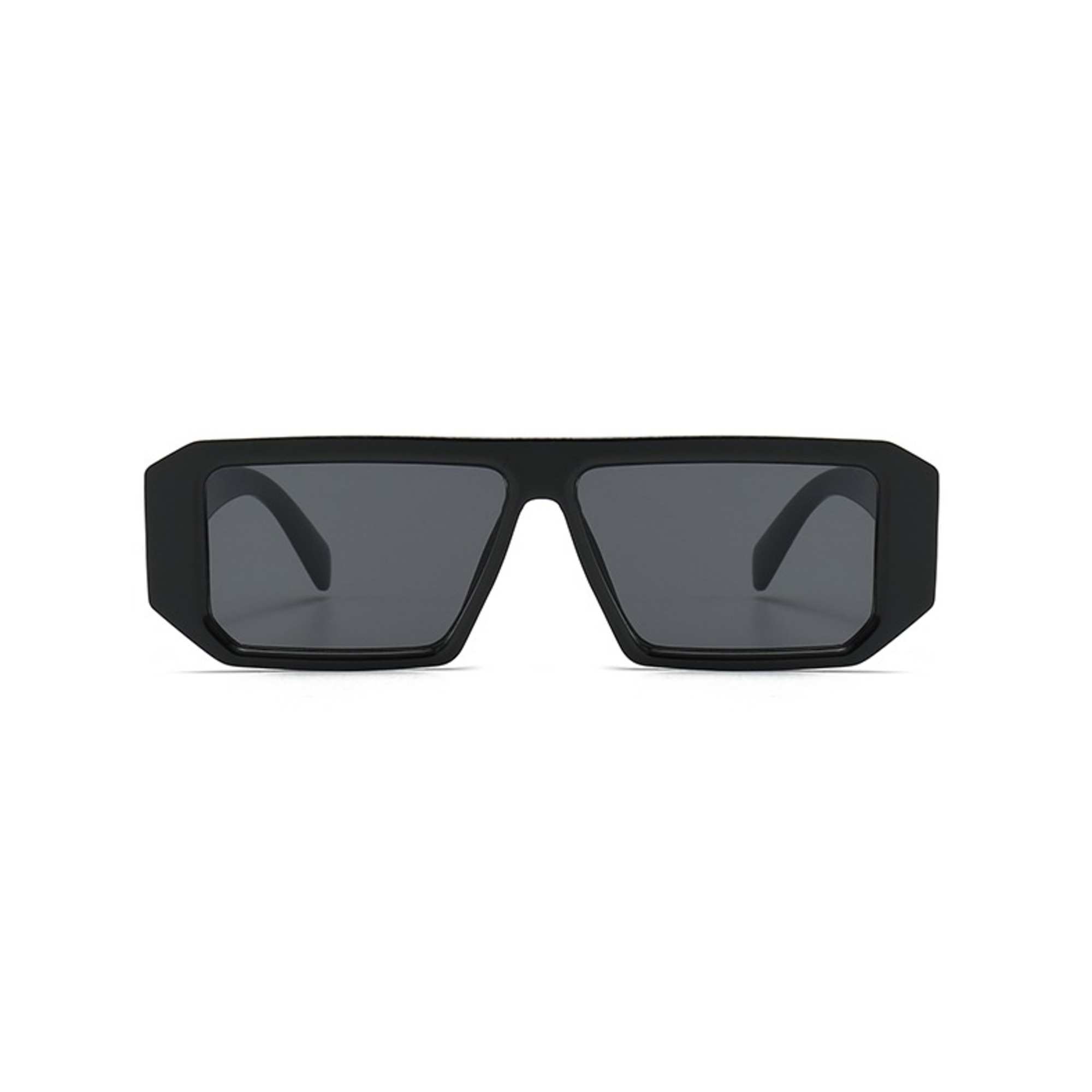 AUGEN Modern Rectangular Plastic Unisex Sunglasses UV 400 Protected Large Size (187-C10)