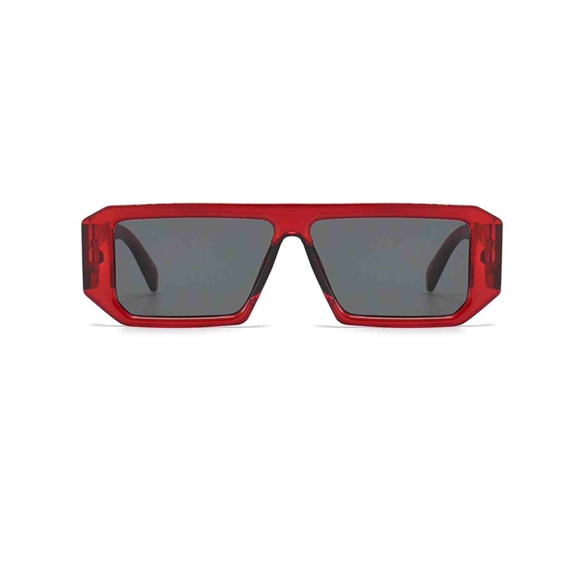 AUGEN Modern Rectangular Plastic Unisex Sunglasses UV 400 Protected Large Size (187-C5)