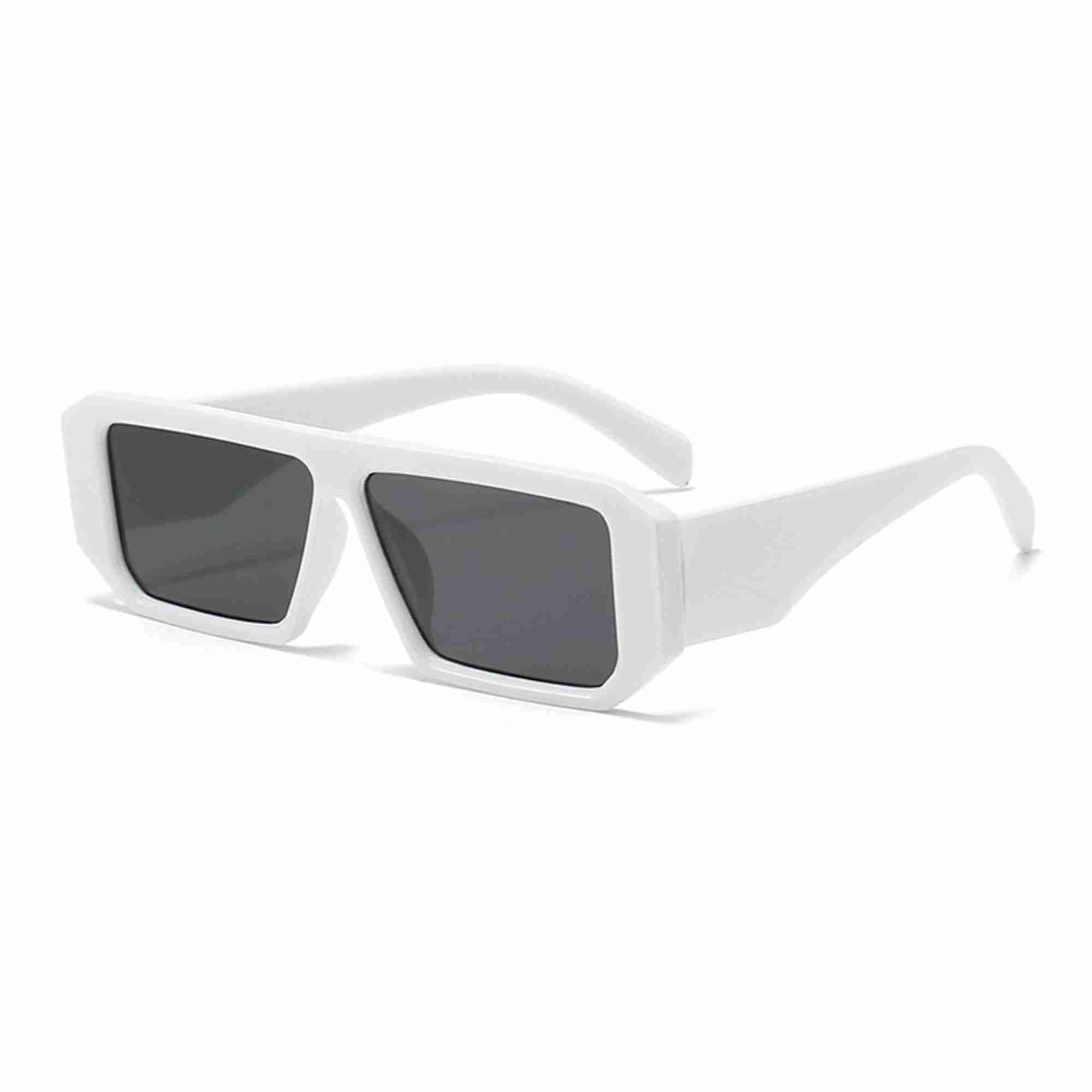 AUGEN Modern Rectangular Plastic Unisex Sunglasses UV 400 Protected Large Size (187-C6)