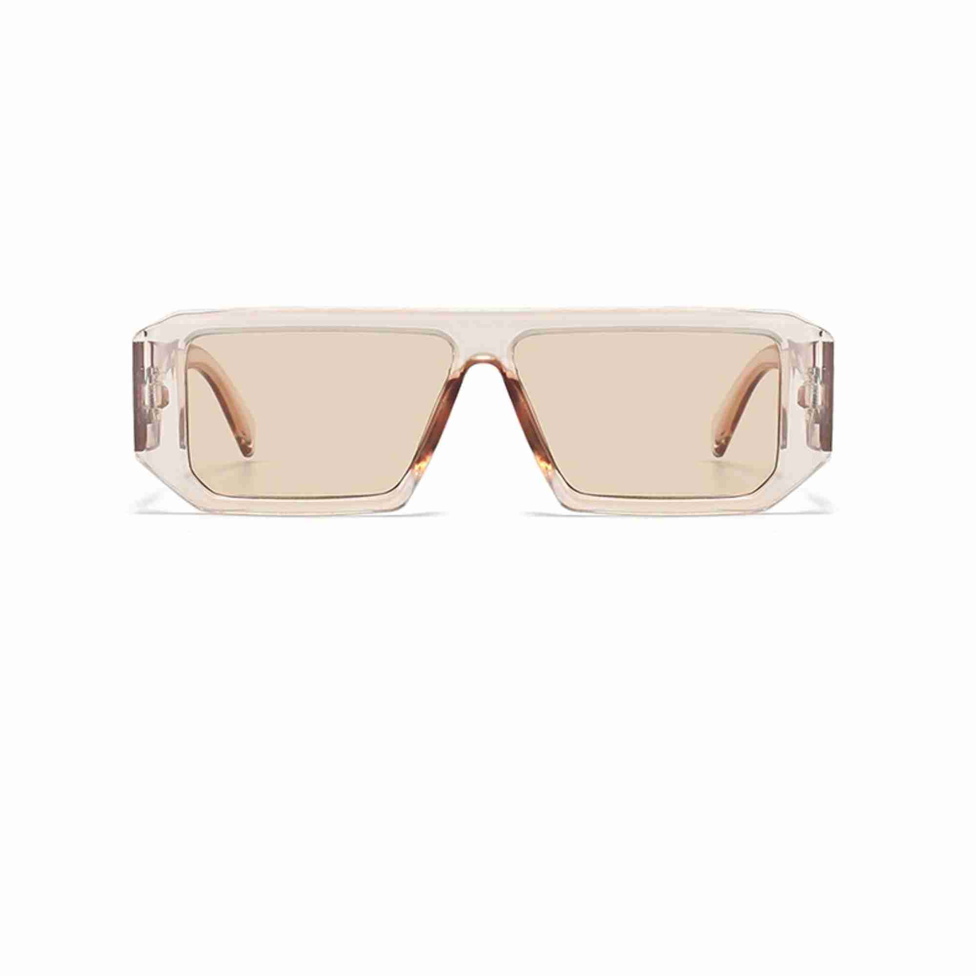 AUGEN Modern Rectangular Plastic Unisex Sunglasses UV 400 Protected Large Size (187-C7)