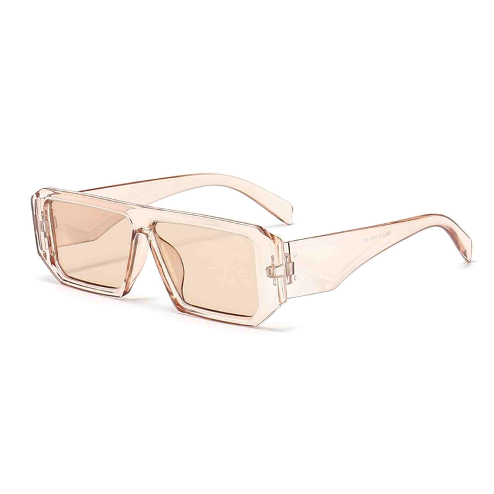 AUGEN Modern Rectangular Plastic Unisex Sunglasses UV 400 Protected Large Size (187-C7)