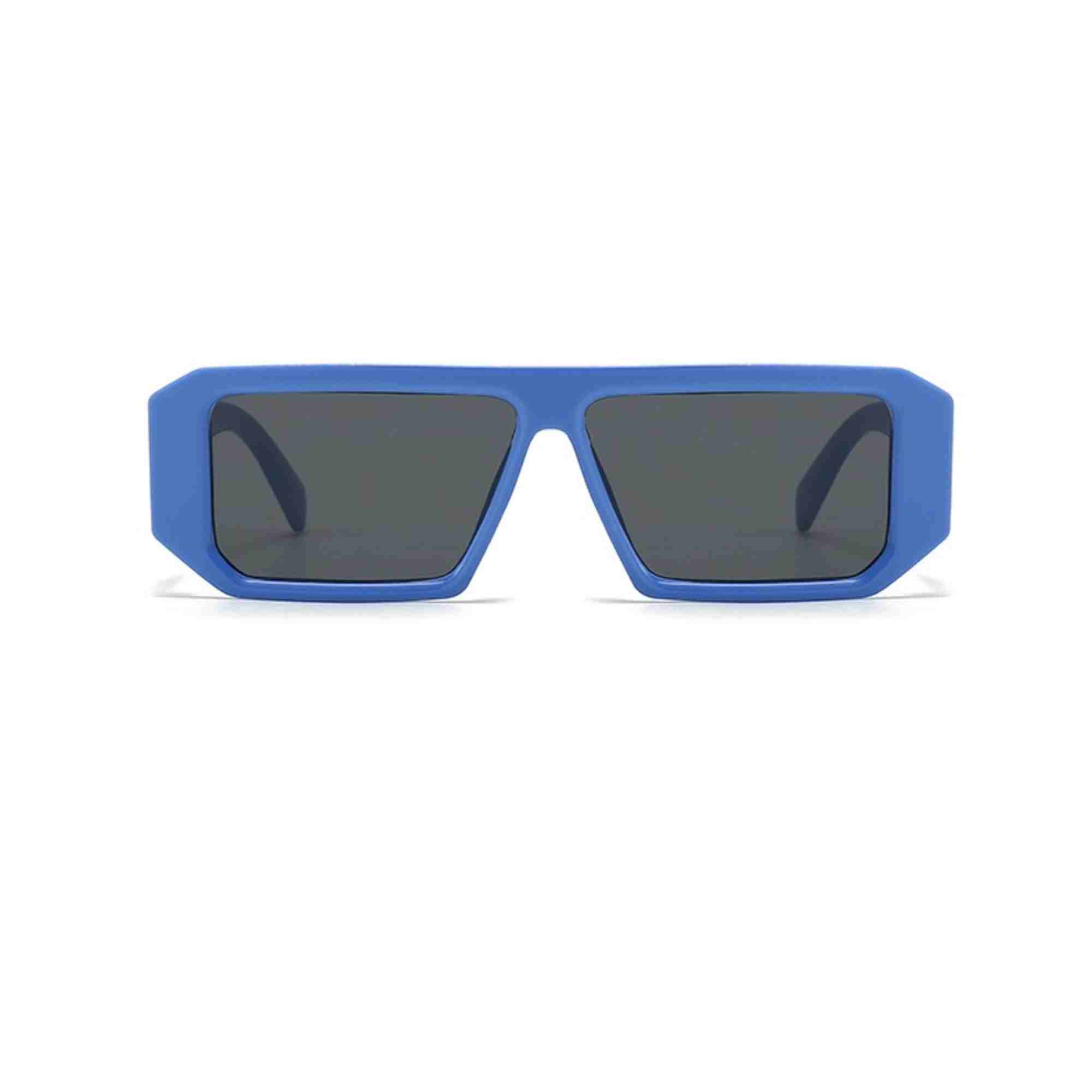 AUGEN Modern Rectangular Plastic Unisex Sunglasses UV 400 Protected Large Size (187-C8)