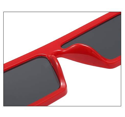 AUGEN Modern Rectangular Plastic Unisex Sunglasses UV 400 Protected Large Size (187-C9)