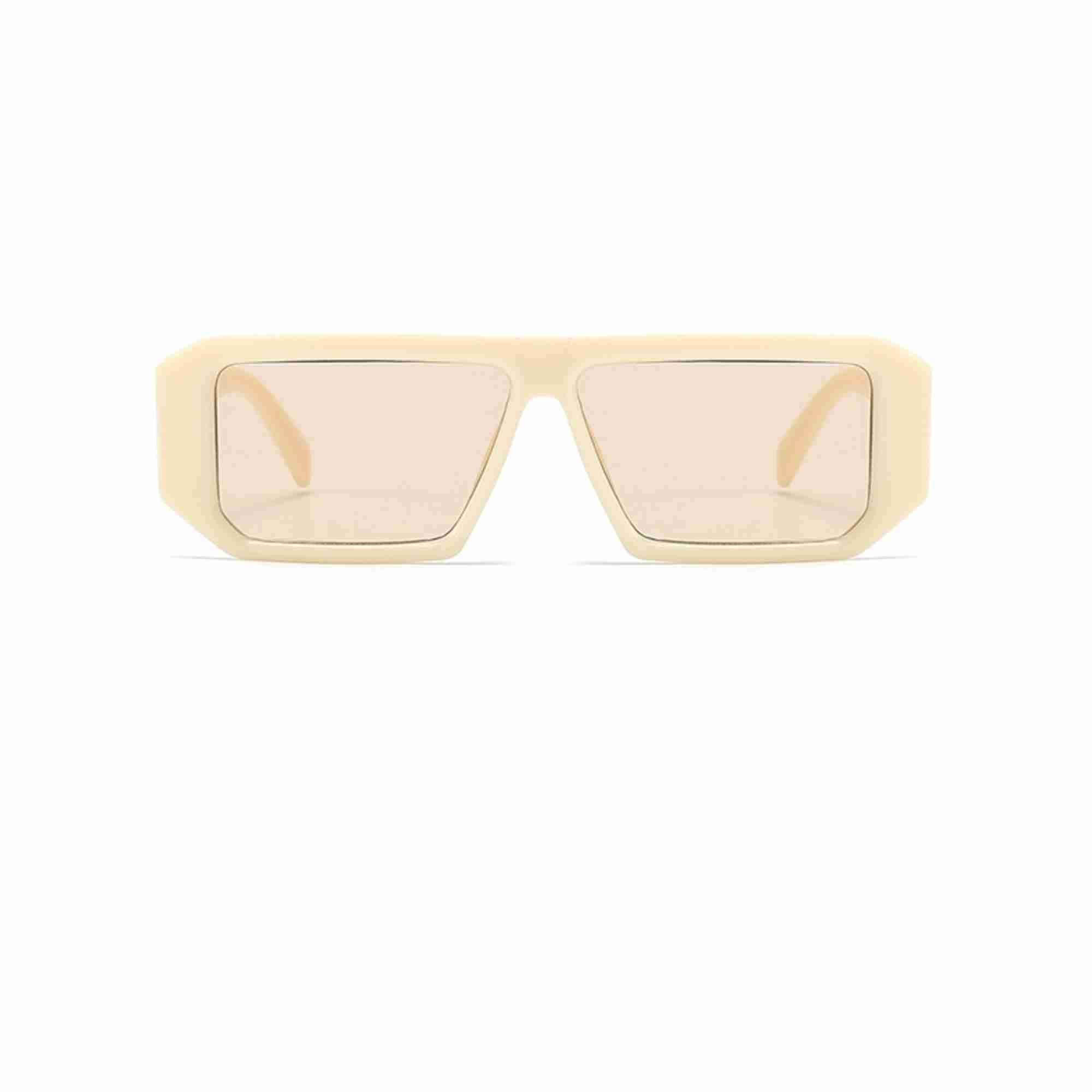 AUGEN Modern Rectangular Plastic Unisex Sunglasses UV 400 Protected Large Size (187-C9)