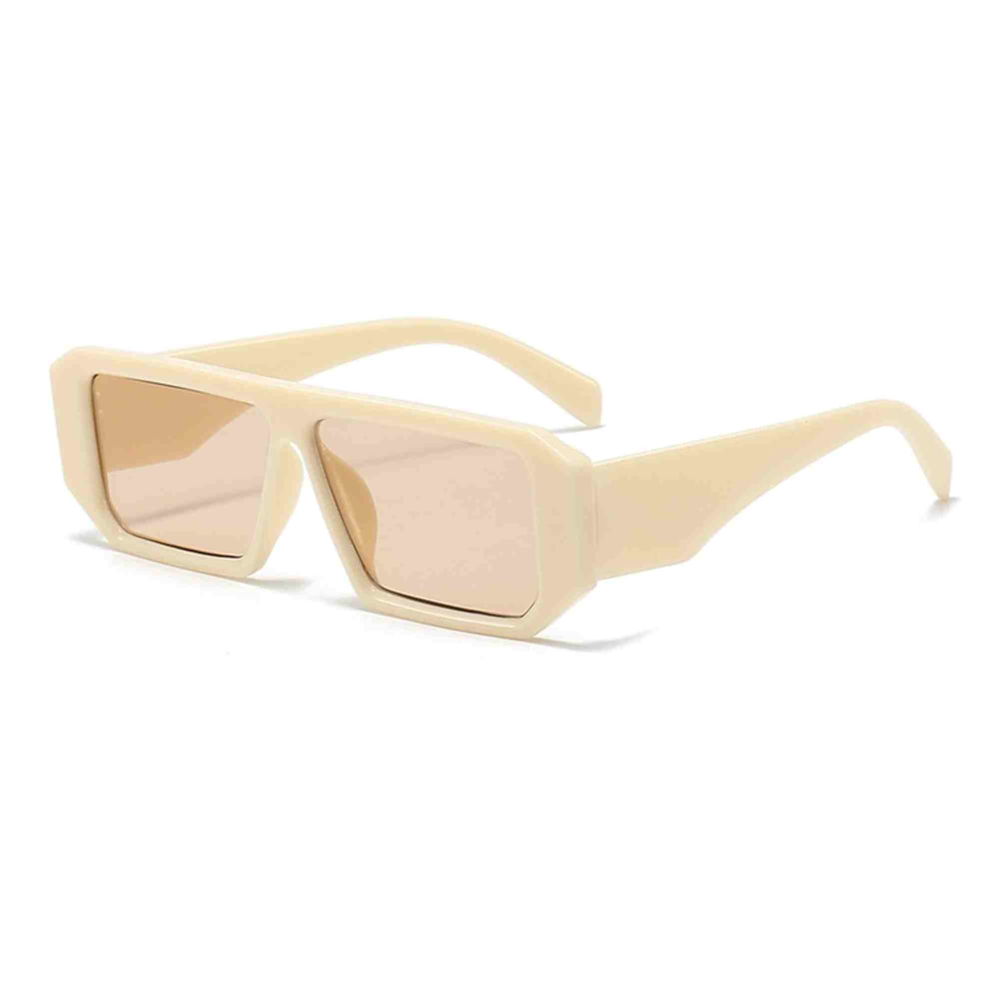 AUGEN Modern Rectangular Plastic Unisex Sunglasses UV 400 Protected Large Size (187-C9)