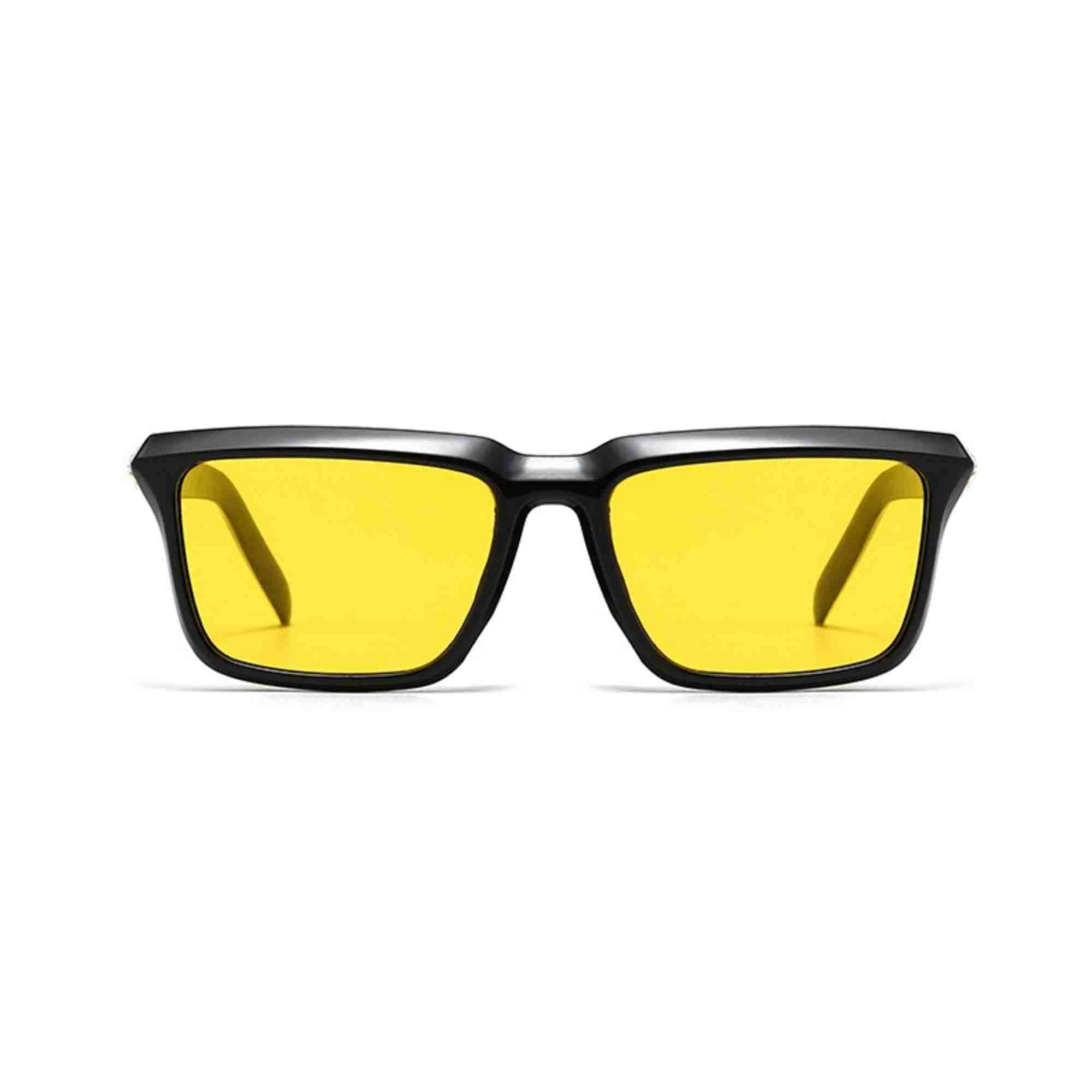 AUGEN Modern Rectangular Plastic Unisex Sunglasses UV 400 Protected Large Size (188-C3)