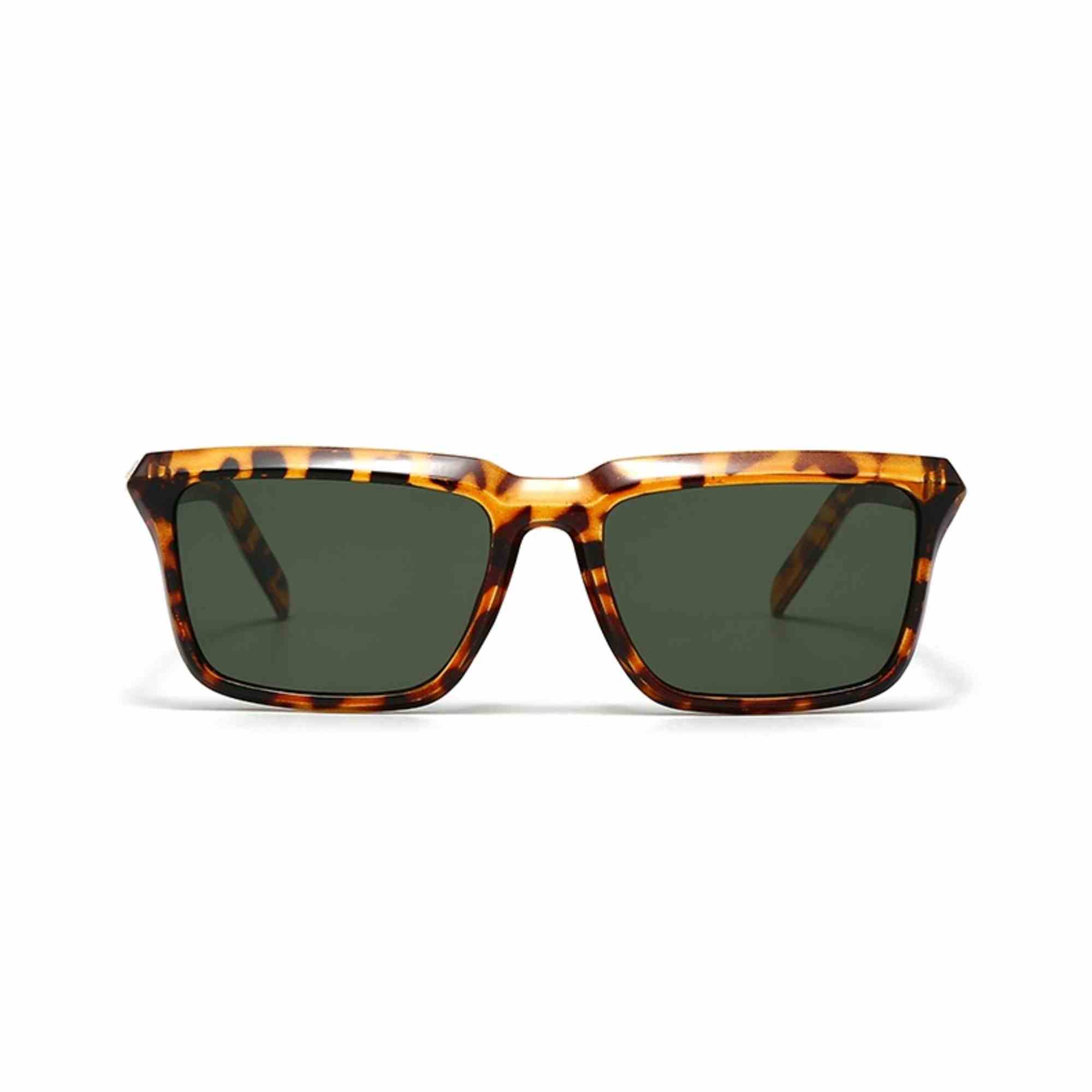 AUGEN Modern Rectangular Plastic Unisex Sunglasses UV 400 Protected Large Size (188-C7)