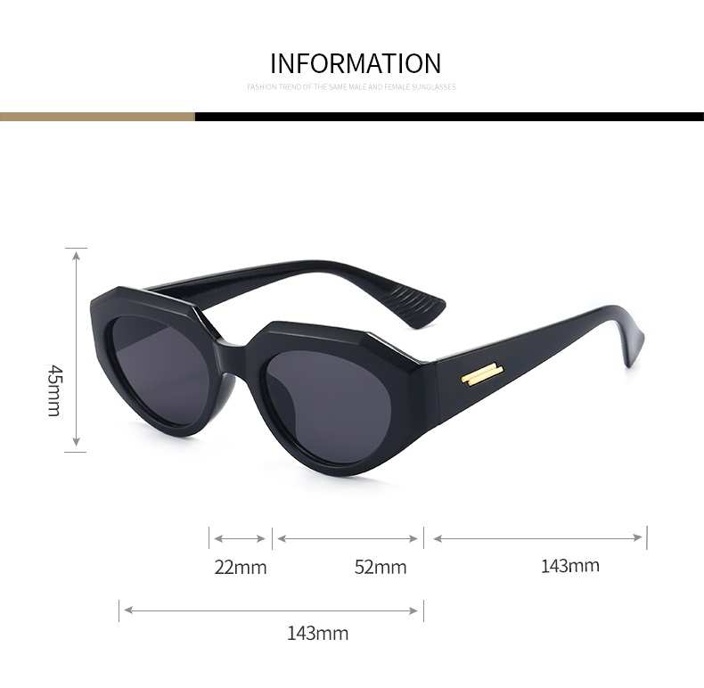 AUGEN Modern Oval Plastic Women Sunglasses UV 400 Protected Medium Size (191-C11)