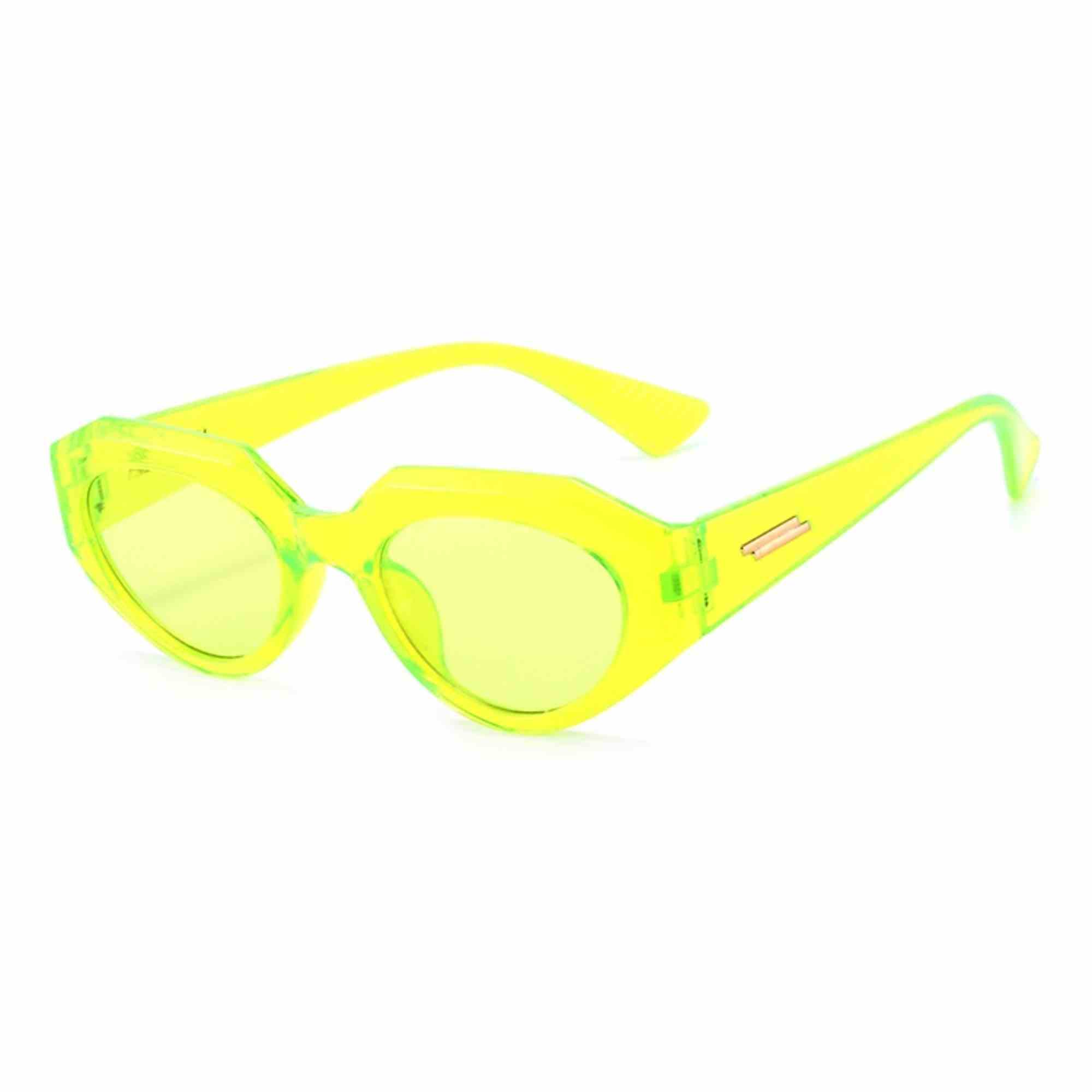 AUGEN Modern Oval Plastic Women Sunglasses UV 400 Protected Medium Size (191-C3)