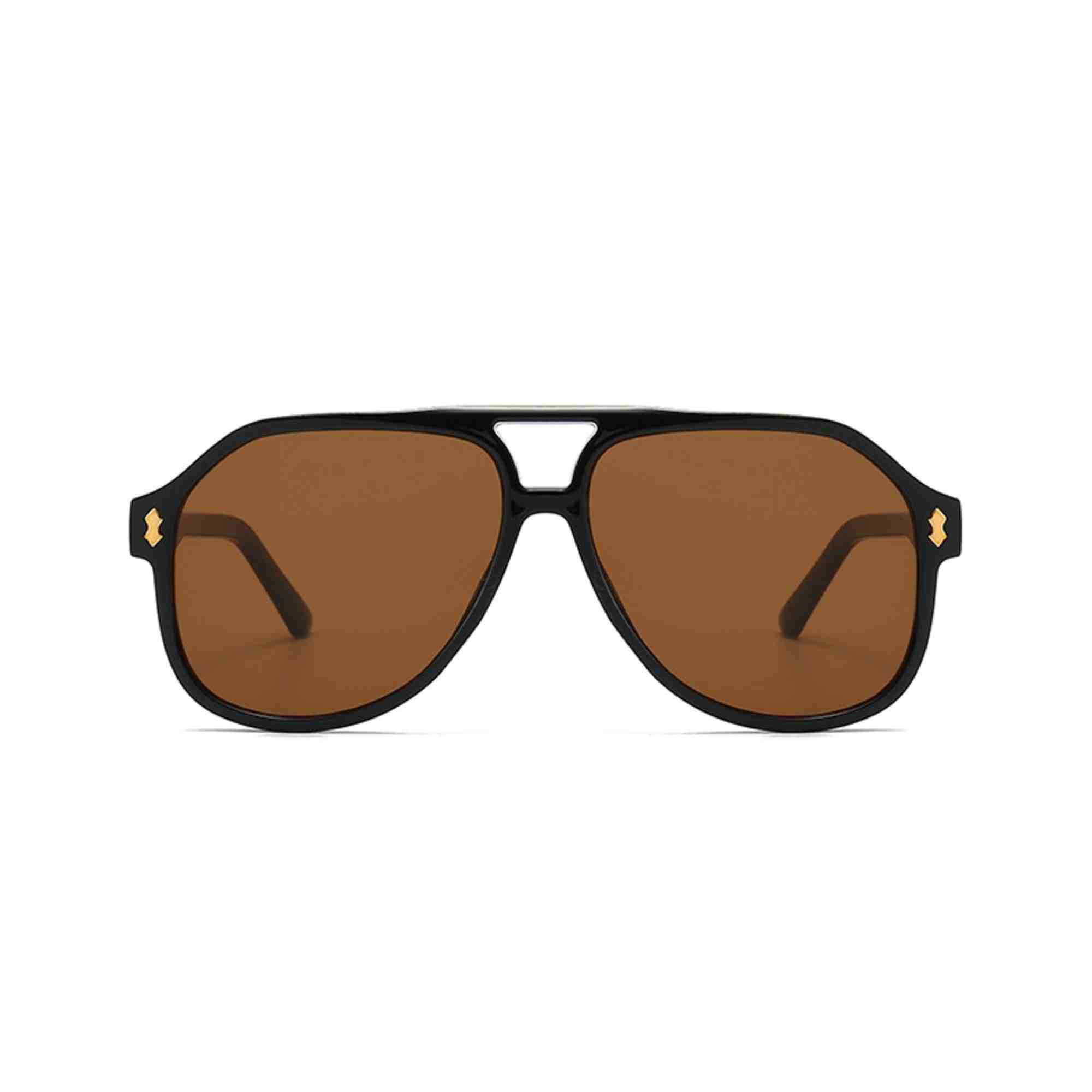 AUGEN Classic Pilot Plastic Unisex Sunglasses UV 400 Protected Large Size (192-C2)