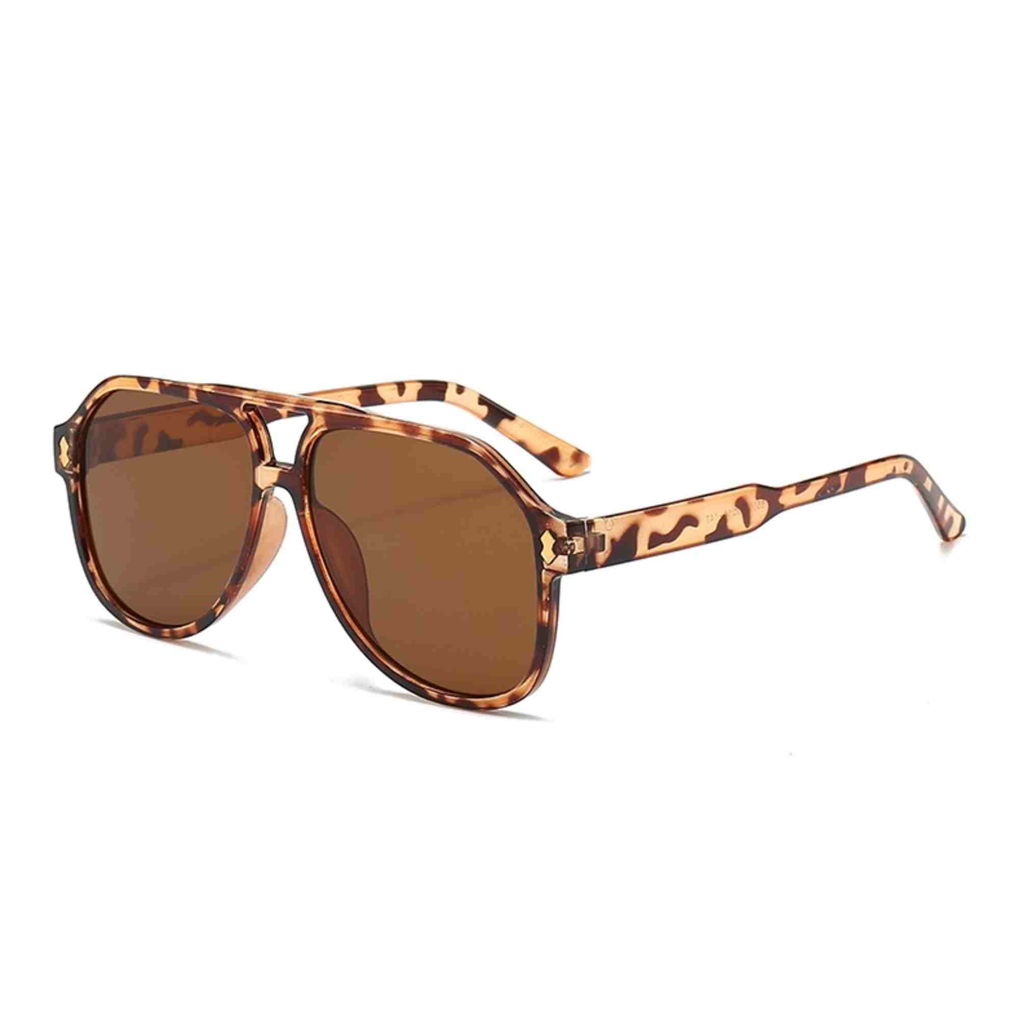 AUGEN Classic Pilot Plastic Unisex Sunglasses UV 400 Protected Large Size (192-C4)