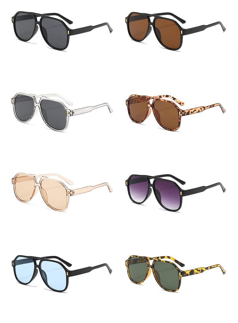 AUGEN Classic Pilot Plastic Unisex Sunglasses UV 400 Protected Large Size (192-C7)