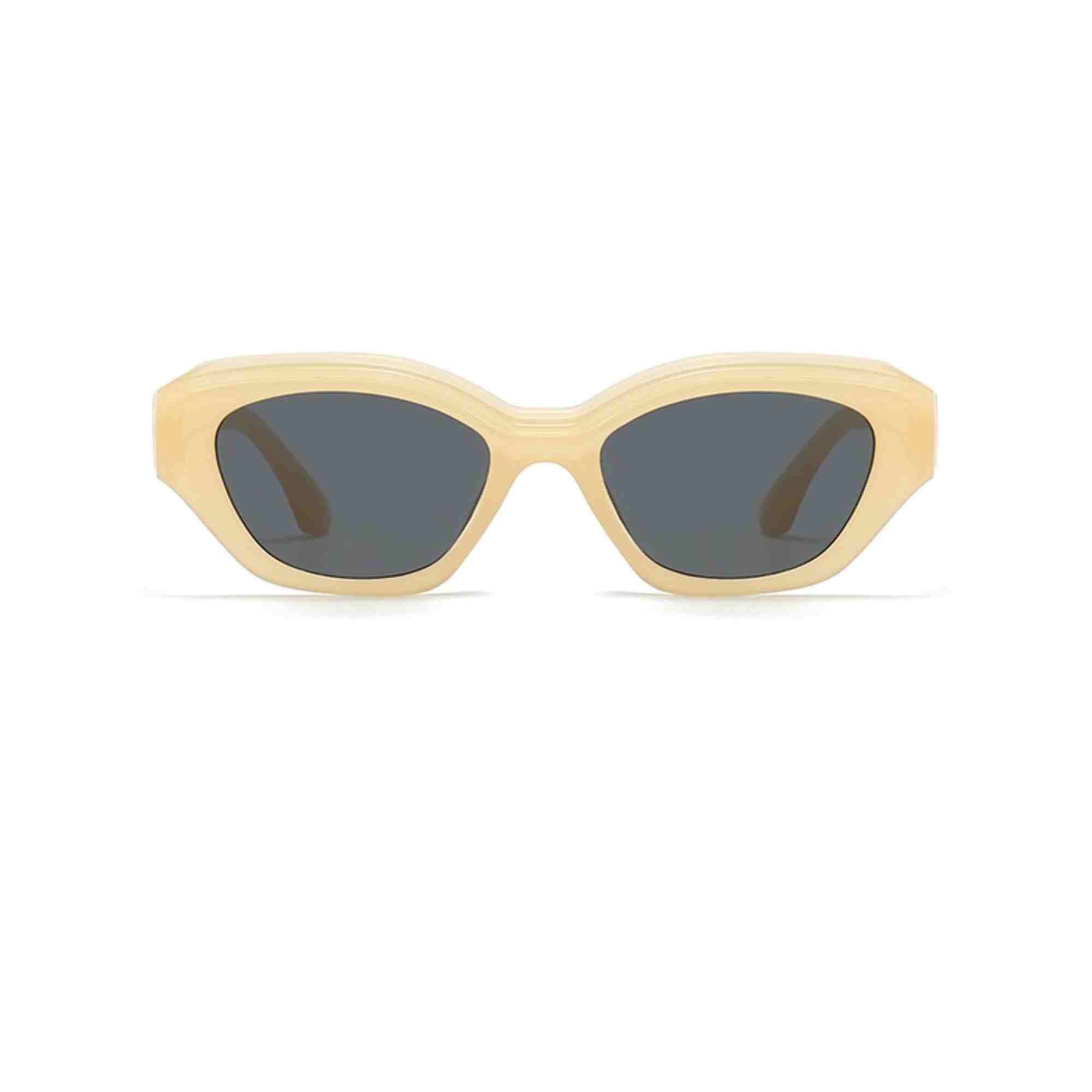 AUGEN Modern Oval Plastic Unisex Sunglasses UV 400 Protected Medium Size (193-C2)