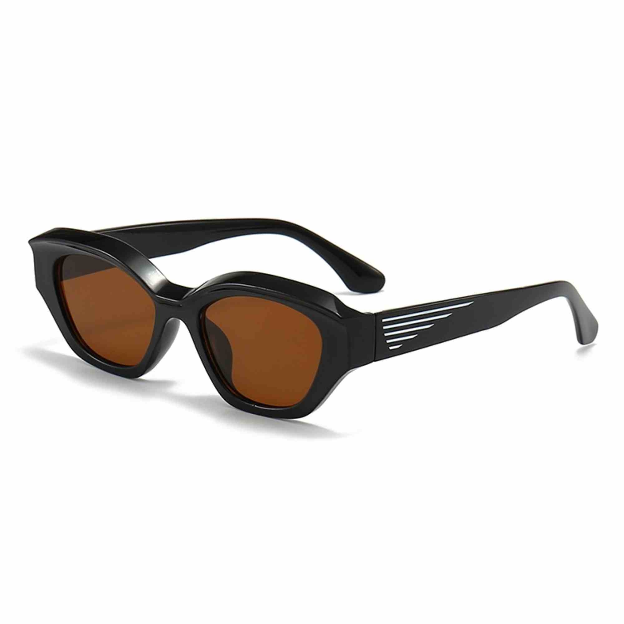 AUGEN Modern Oval Plastic Unisex Sunglasses UV 400 Protected Medium Size (193-C5)
