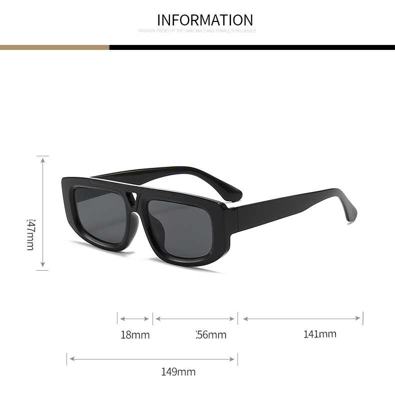 AUGEN Casual Pilot Plastic Unisex Sunglasses UV 400 Protected Large Size (194-C6)