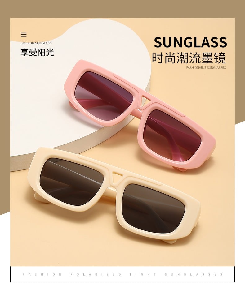 AUGEN Casual Pilot Plastic Unisex Sunglasses UV 400 Protected Large Size (194-C7)