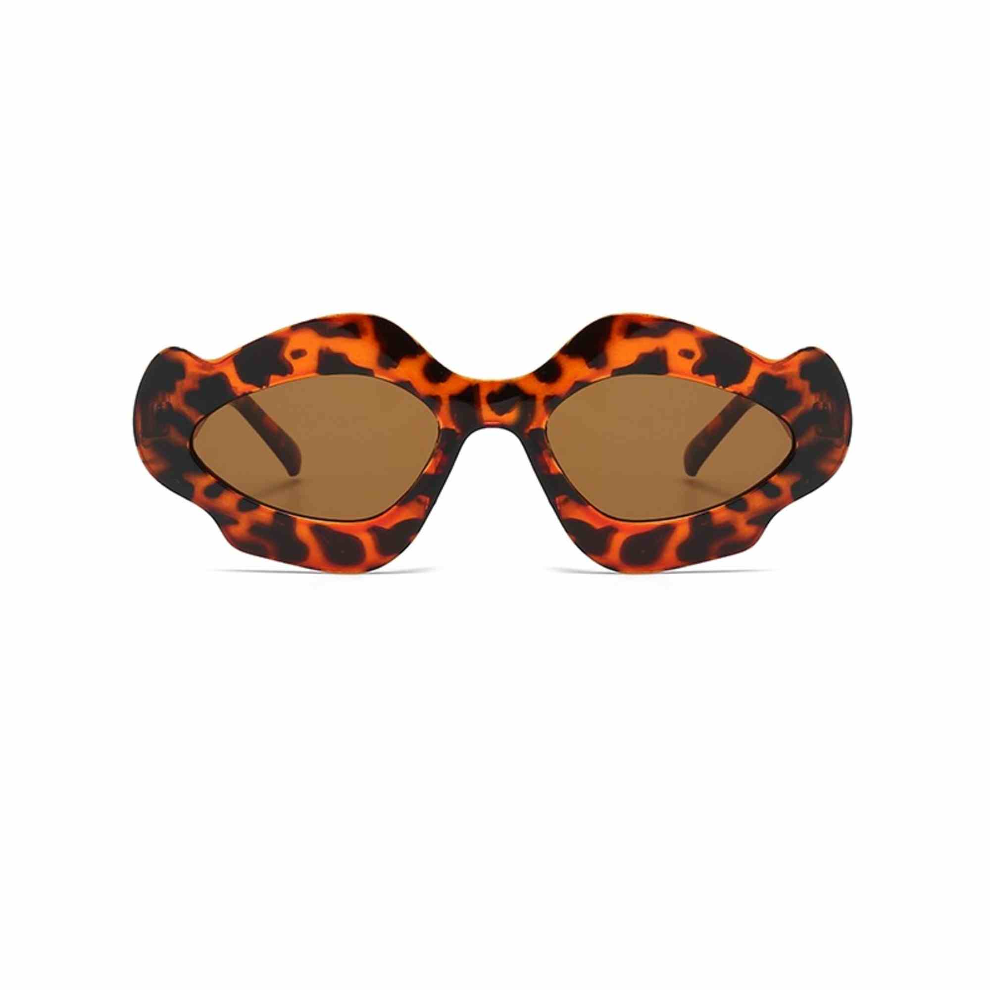 AUGEN Modern Flame Plastic Unisex Sunglasses UV 400 Protected Medium Size (195-C2)
