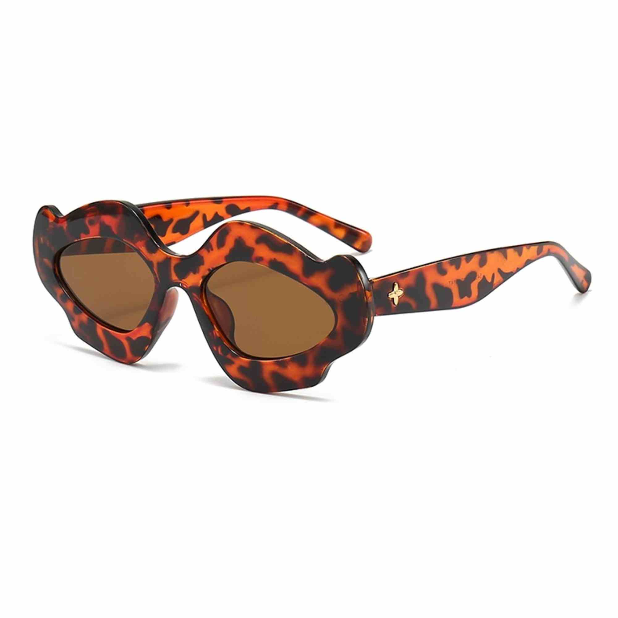 AUGEN Modern Flame Plastic Unisex Sunglasses UV 400 Protected Medium Size (195-C2)