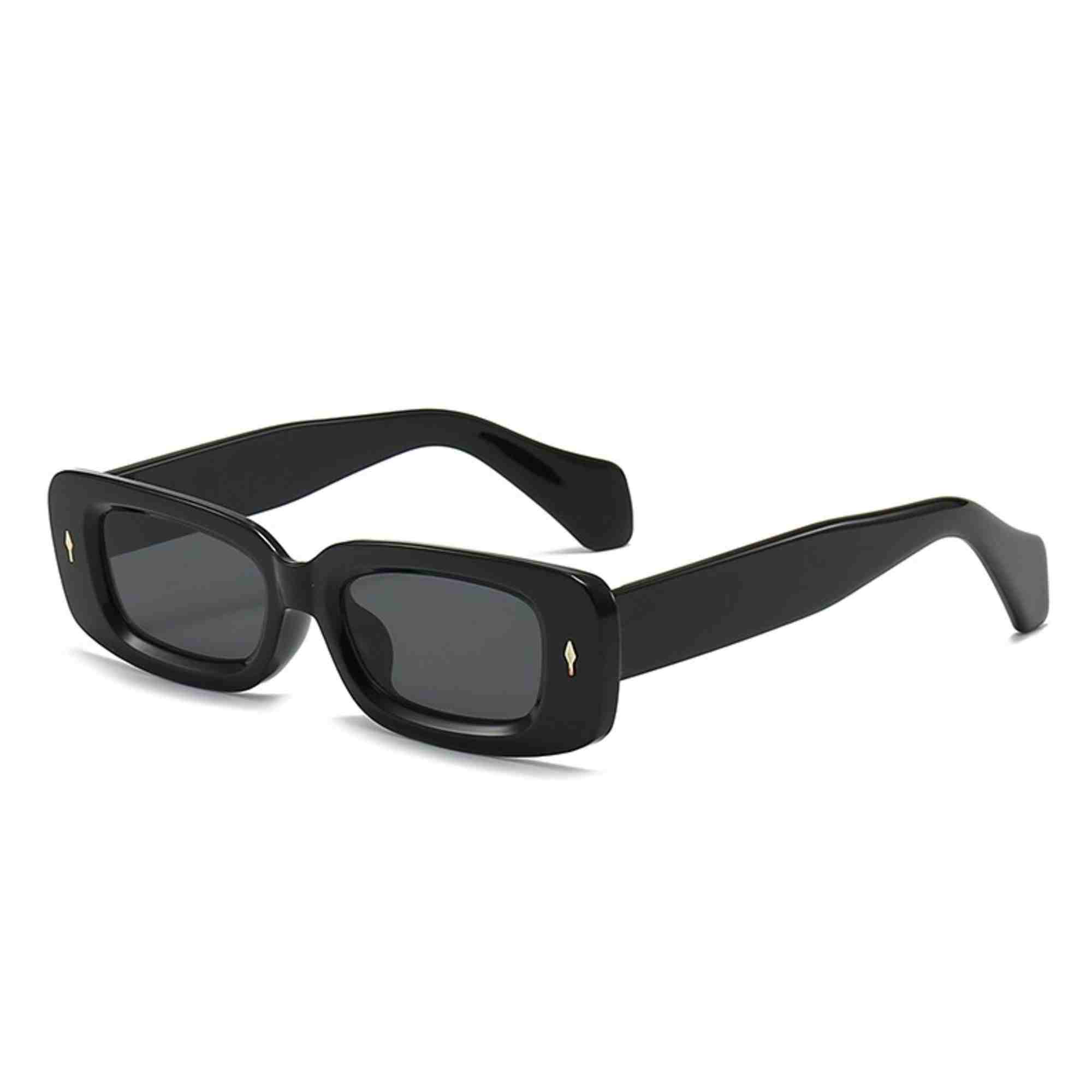 AUGEN Casual Rectangular Plastic Unisex Sunglasses UV 400 Protected Medium Size (196-C1)