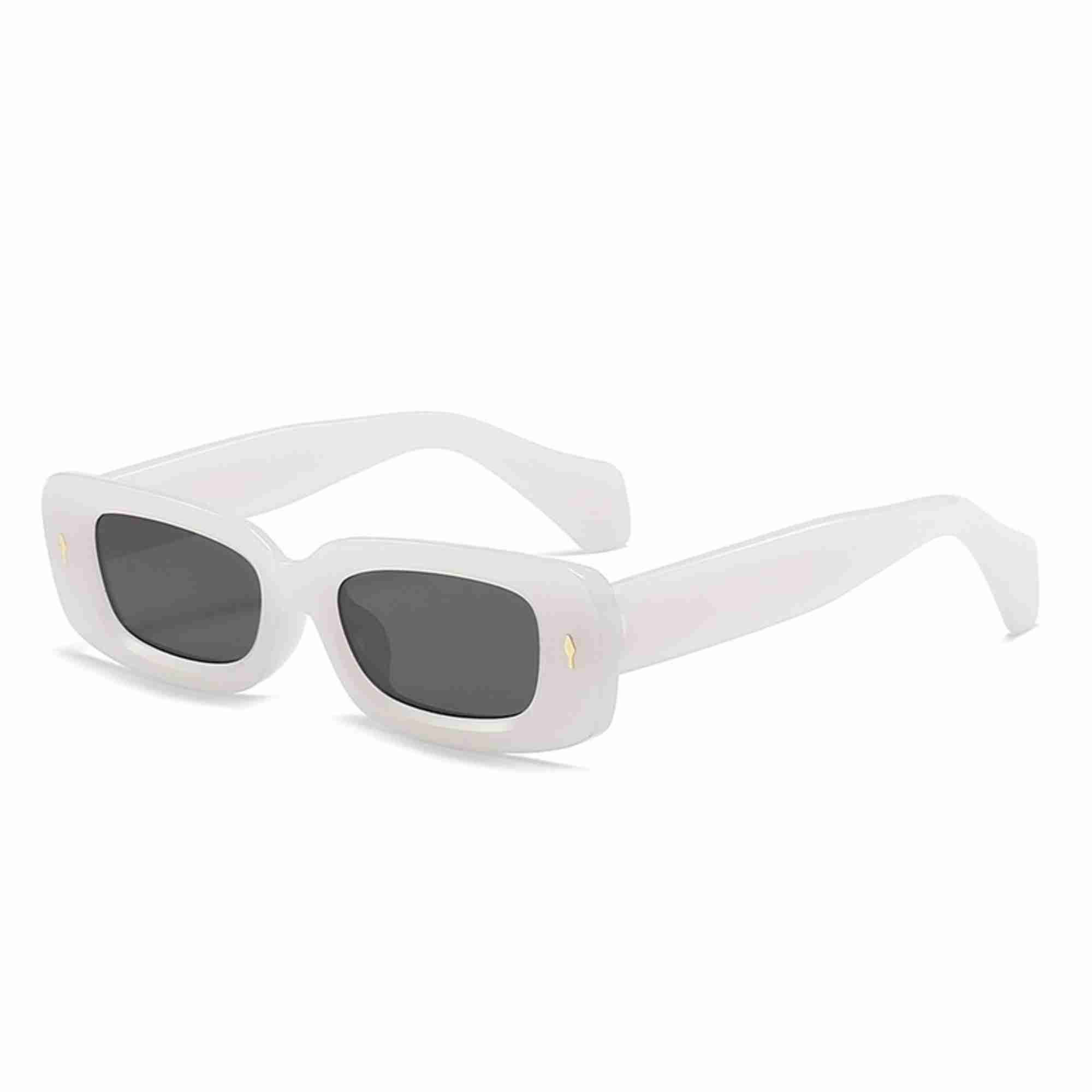 AUGEN Casual Rectangular Plastic Unisex Sunglasses UV 400 Protected Medium Size (196-C10)