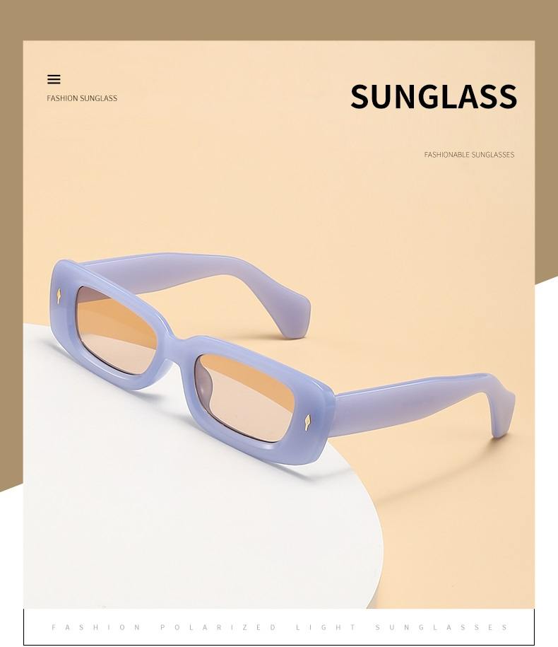 AUGEN Casual Rectangular Plastic Unisex Sunglasses UV 400 Protected Medium Size (196-C2)