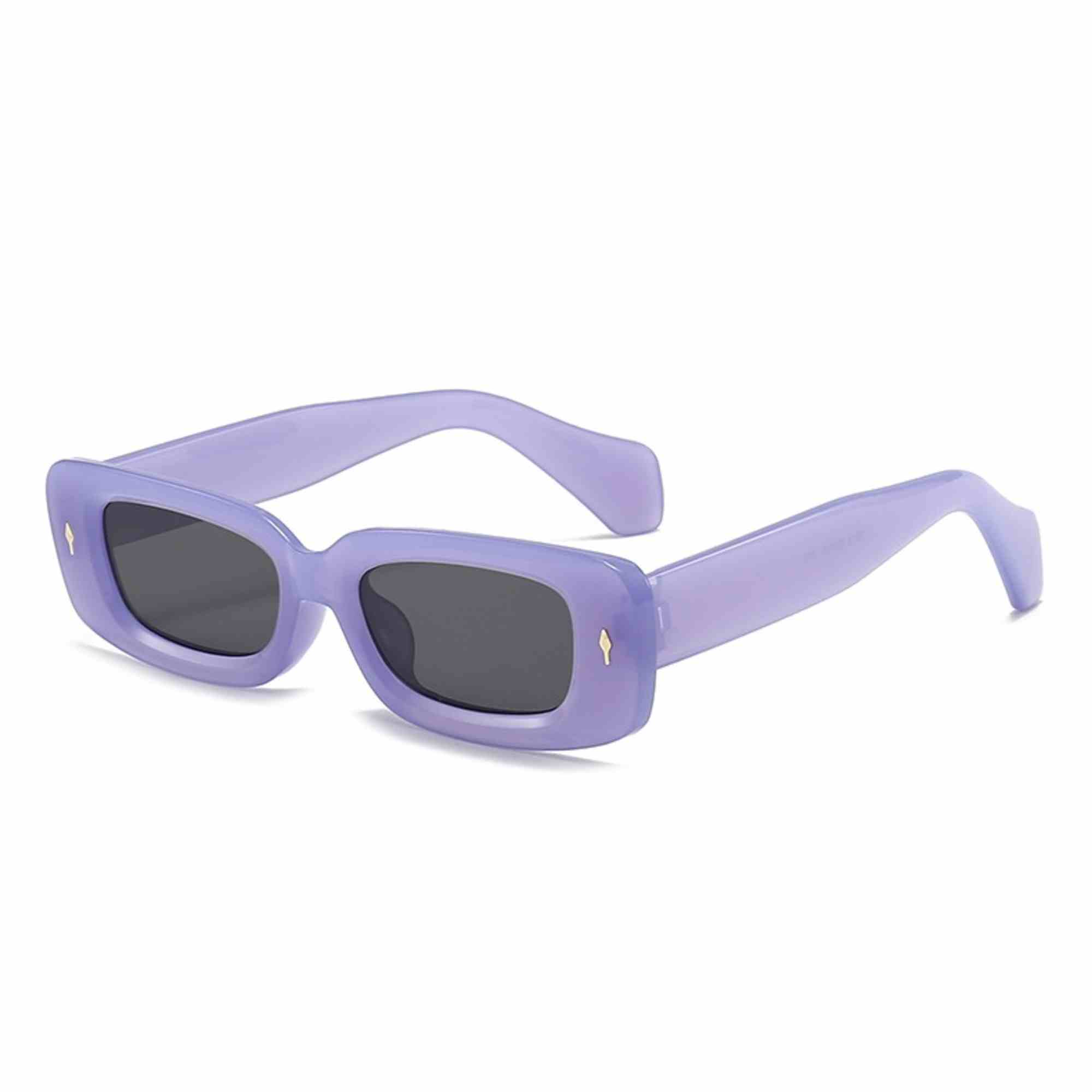 AUGEN Casual Rectangular Plastic Unisex Sunglasses UV 400 Protected Medium Size (196-C2)