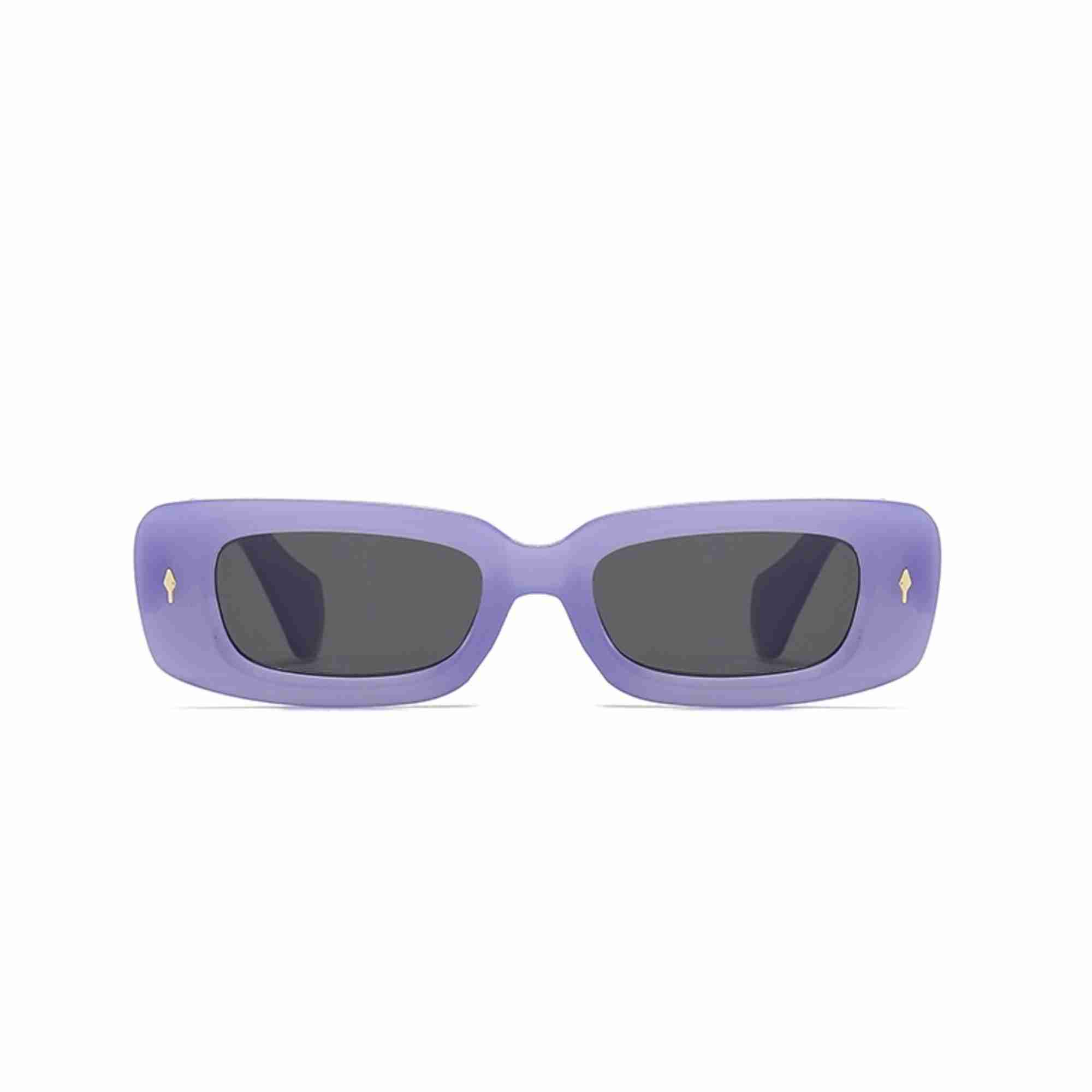 AUGEN Casual Rectangular Plastic Unisex Sunglasses UV 400 Protected Medium Size (196-C2)