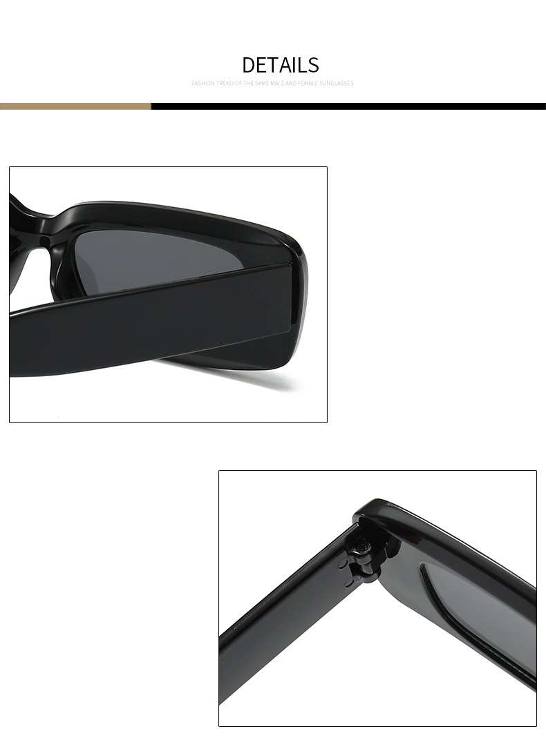 AUGEN Casual Rectangular Plastic Unisex Sunglasses UV 400 Protected Medium Size (196-C2)