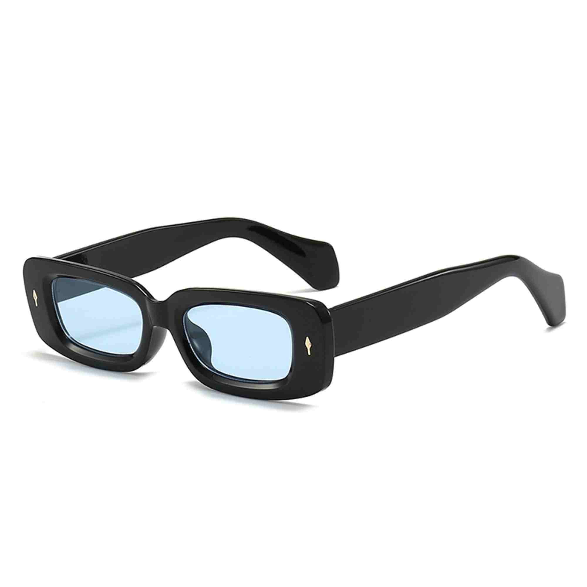 AUGEN Casual Rectangular Plastic Unisex Sunglasses UV 400 Protected Medium Size (196-C3)