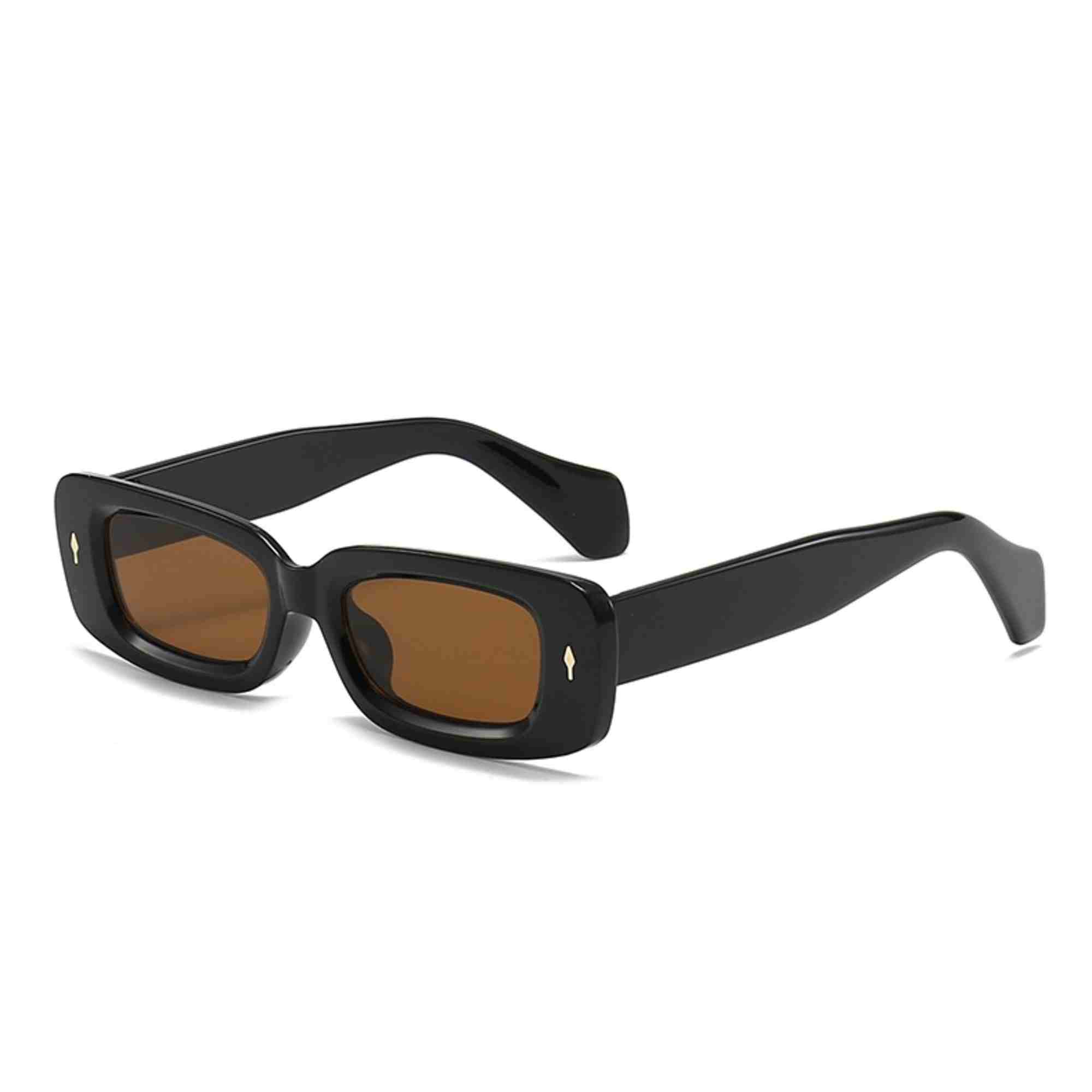AUGEN Casual Rectangular Plastic Unisex Sunglasses UV 400 Protected Medium Size (196-C7)