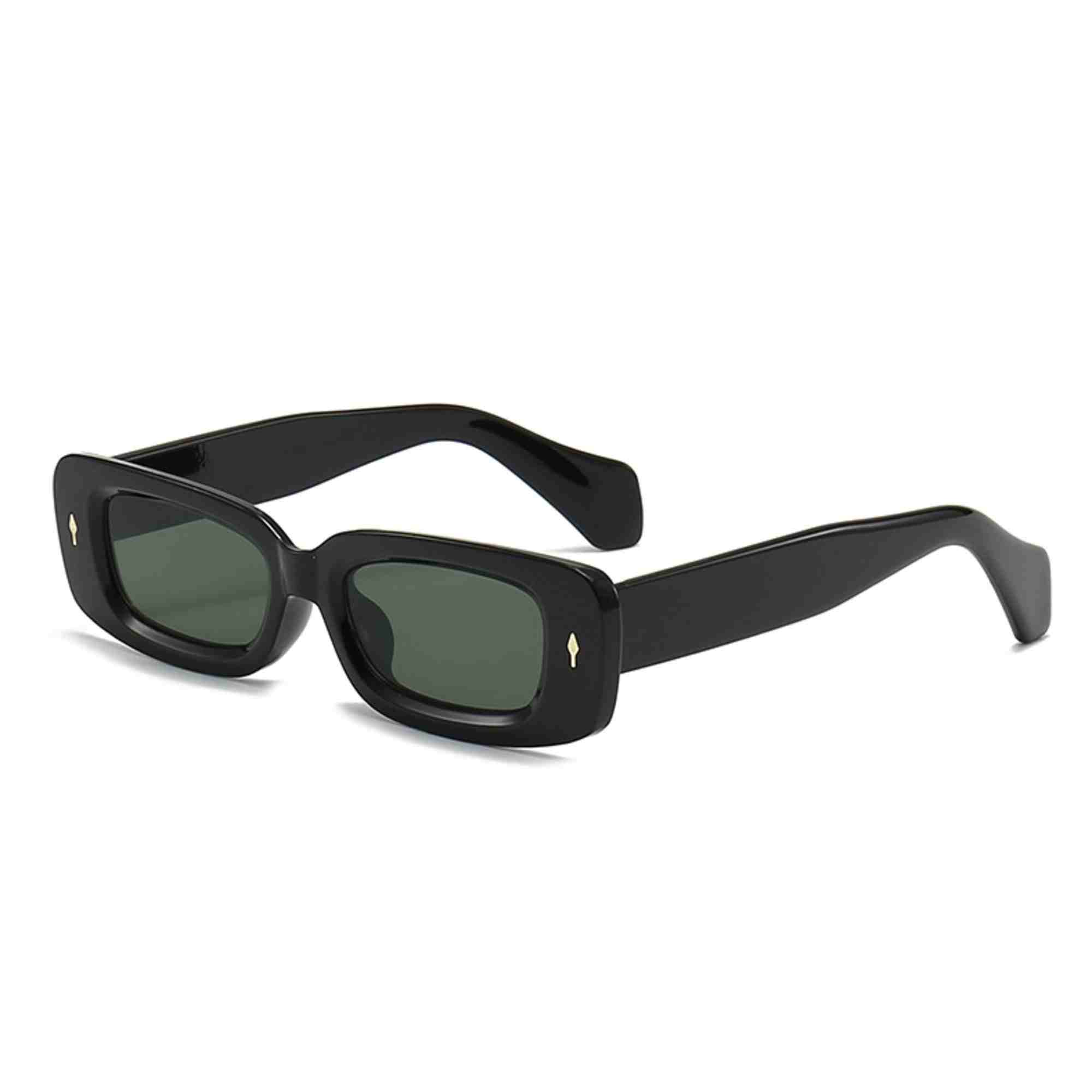 AUGEN Casual Rectangular Plastic Unisex Sunglasses UV 400 Protected Medium Size (196-C8)