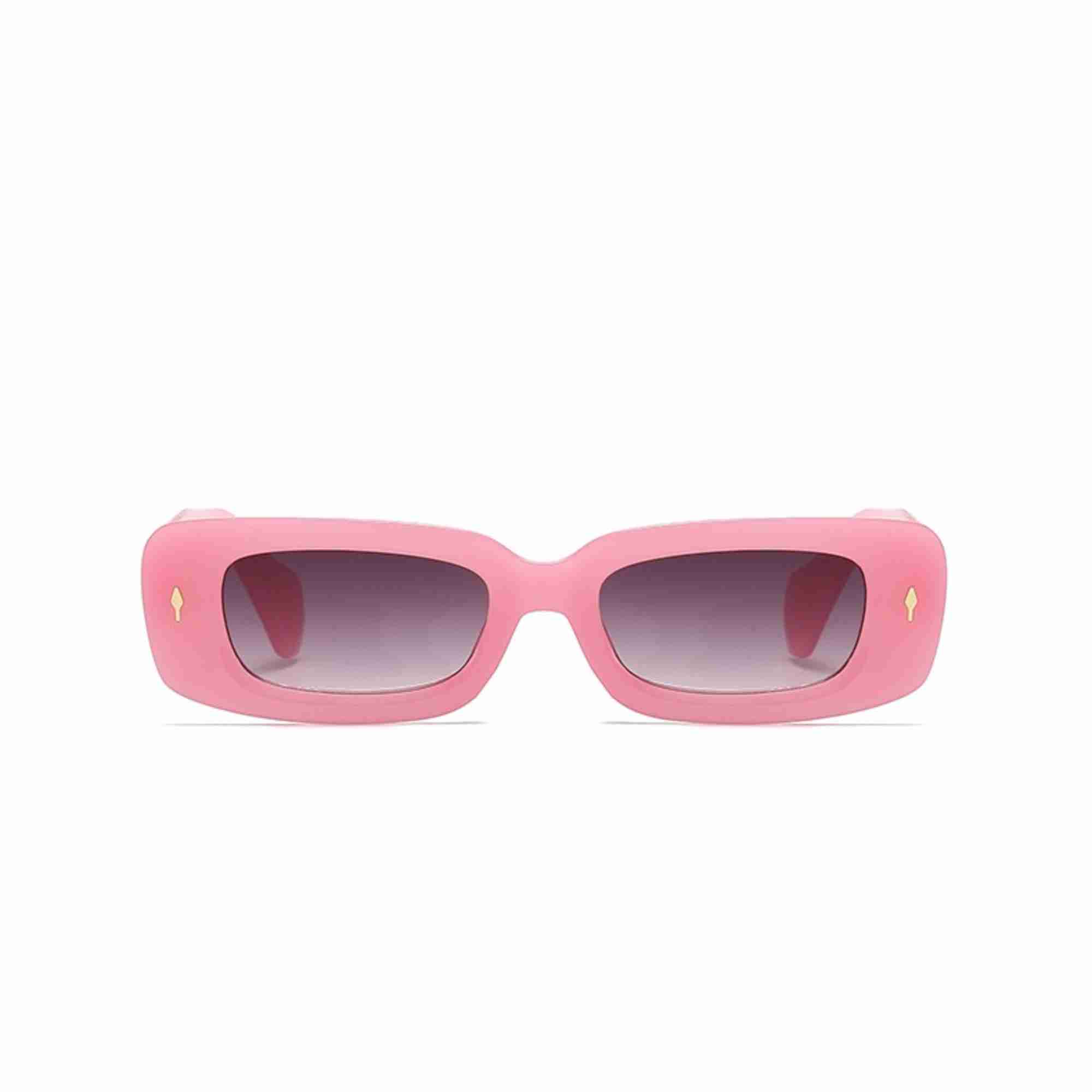 AUGEN Casual Rectangular Plastic Unisex Sunglasses UV 400 Protected Medium Size (196-C9)
