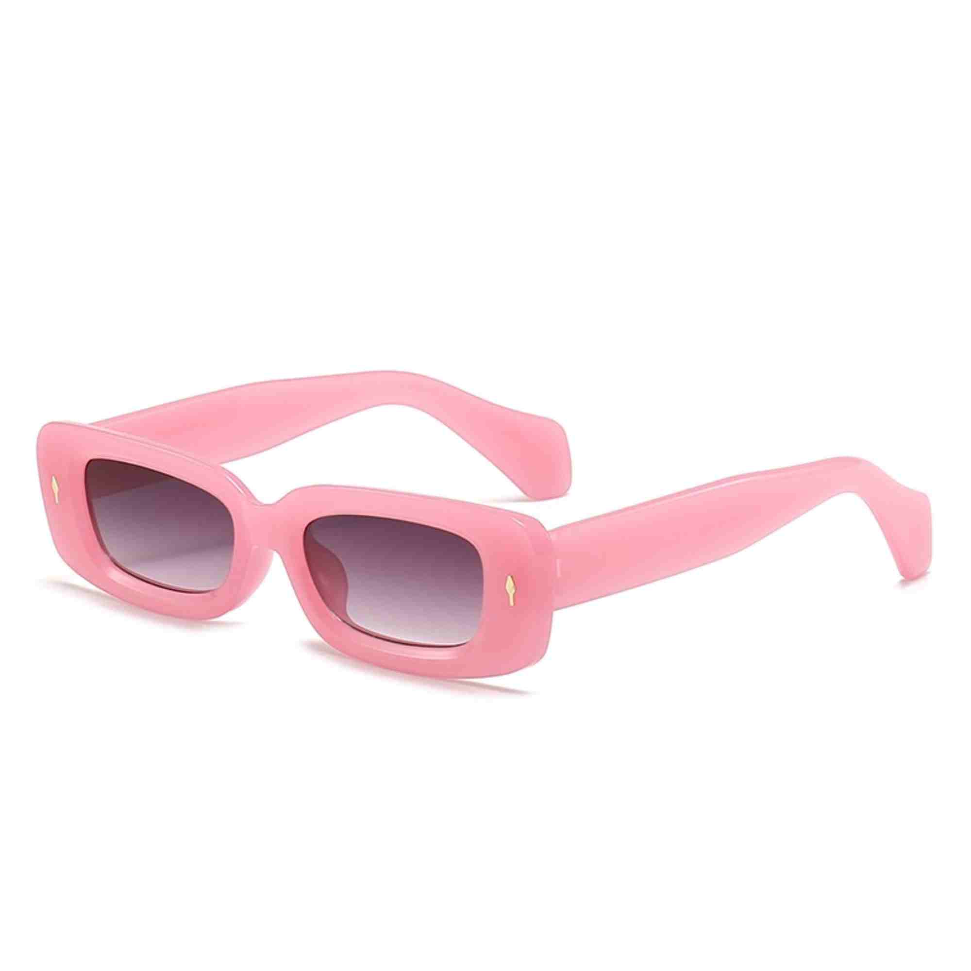 AUGEN Casual Rectangular Plastic Unisex Sunglasses UV 400 Protected Medium Size (196-C9)
