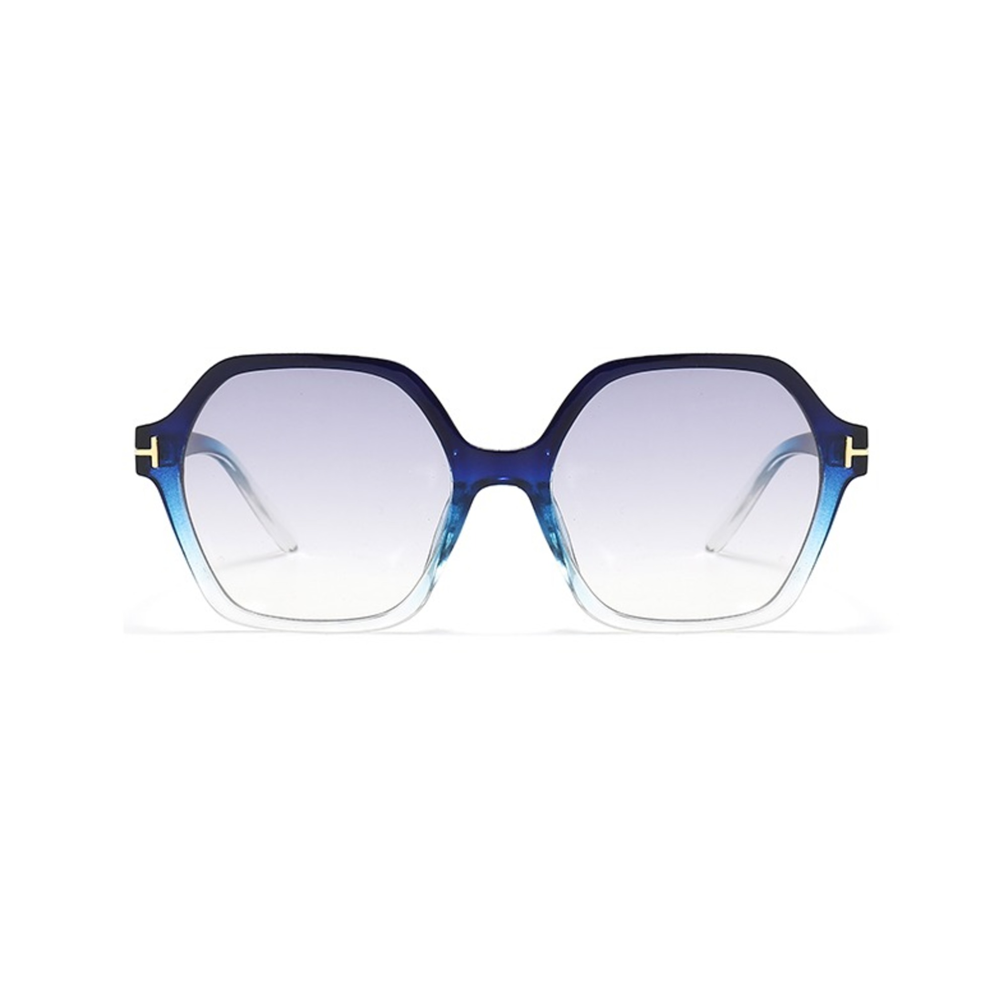 AUGEN Casual Hexagonal Plastic Unisex Sunglasses UV 400 Protected Large Size (197-C7)