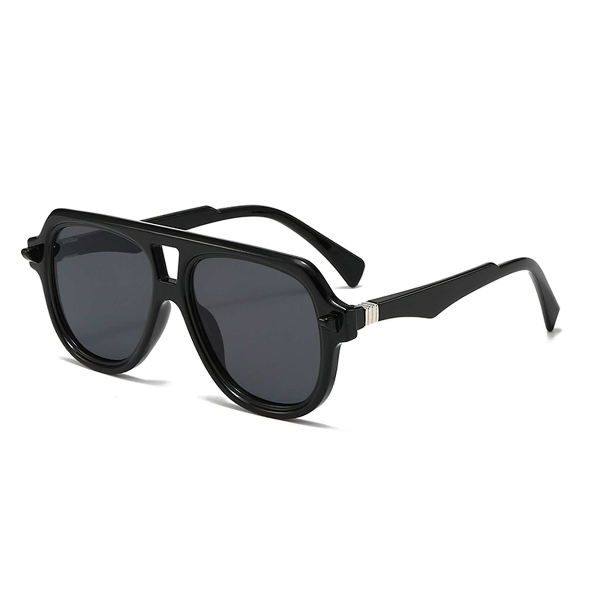 AUGEN Casual Pilot Plastic Unisex Sunglasses UV 400 Protected Large Size (198-C1)